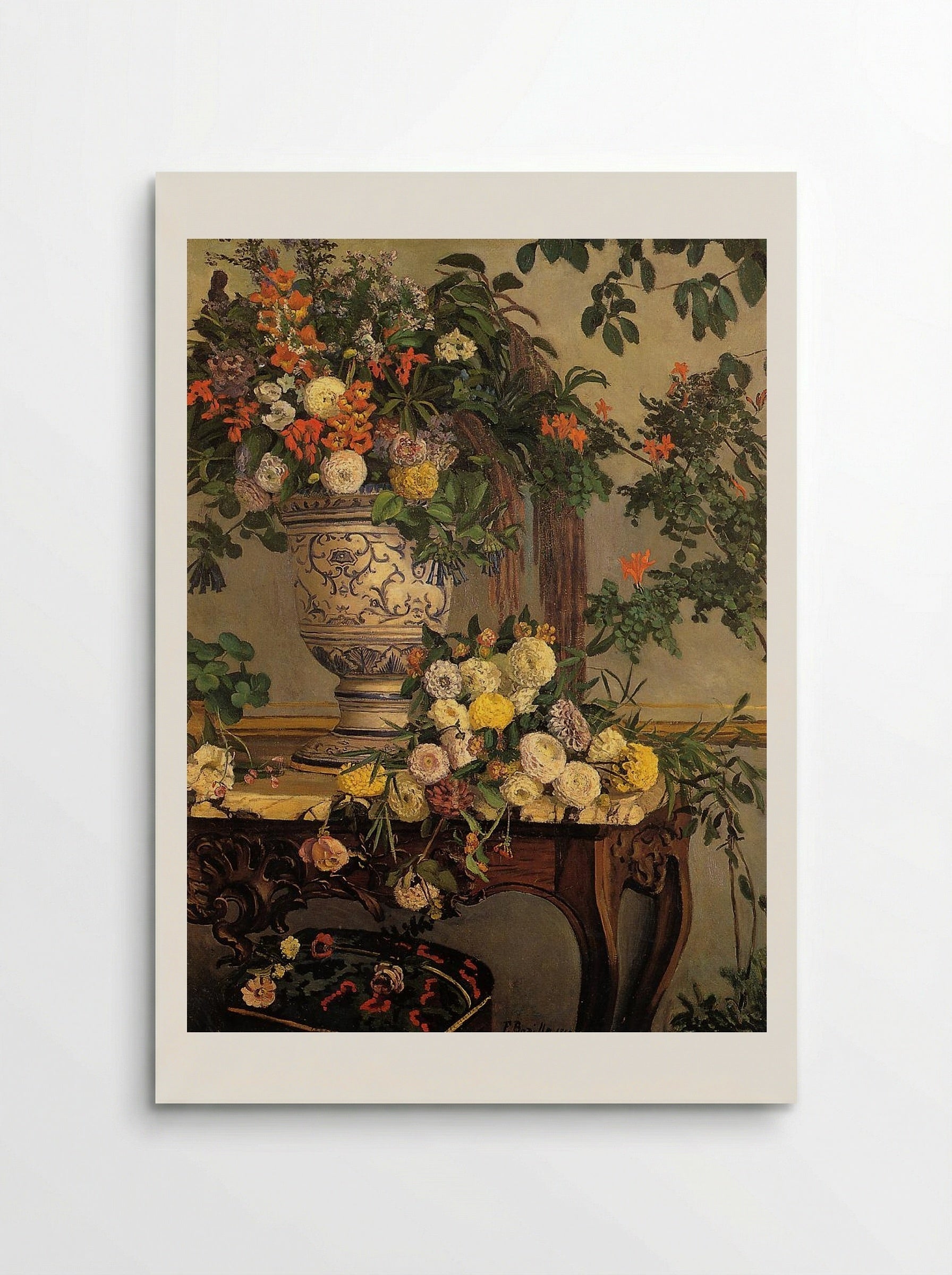 Flowers - Frederic Bazille - Poster