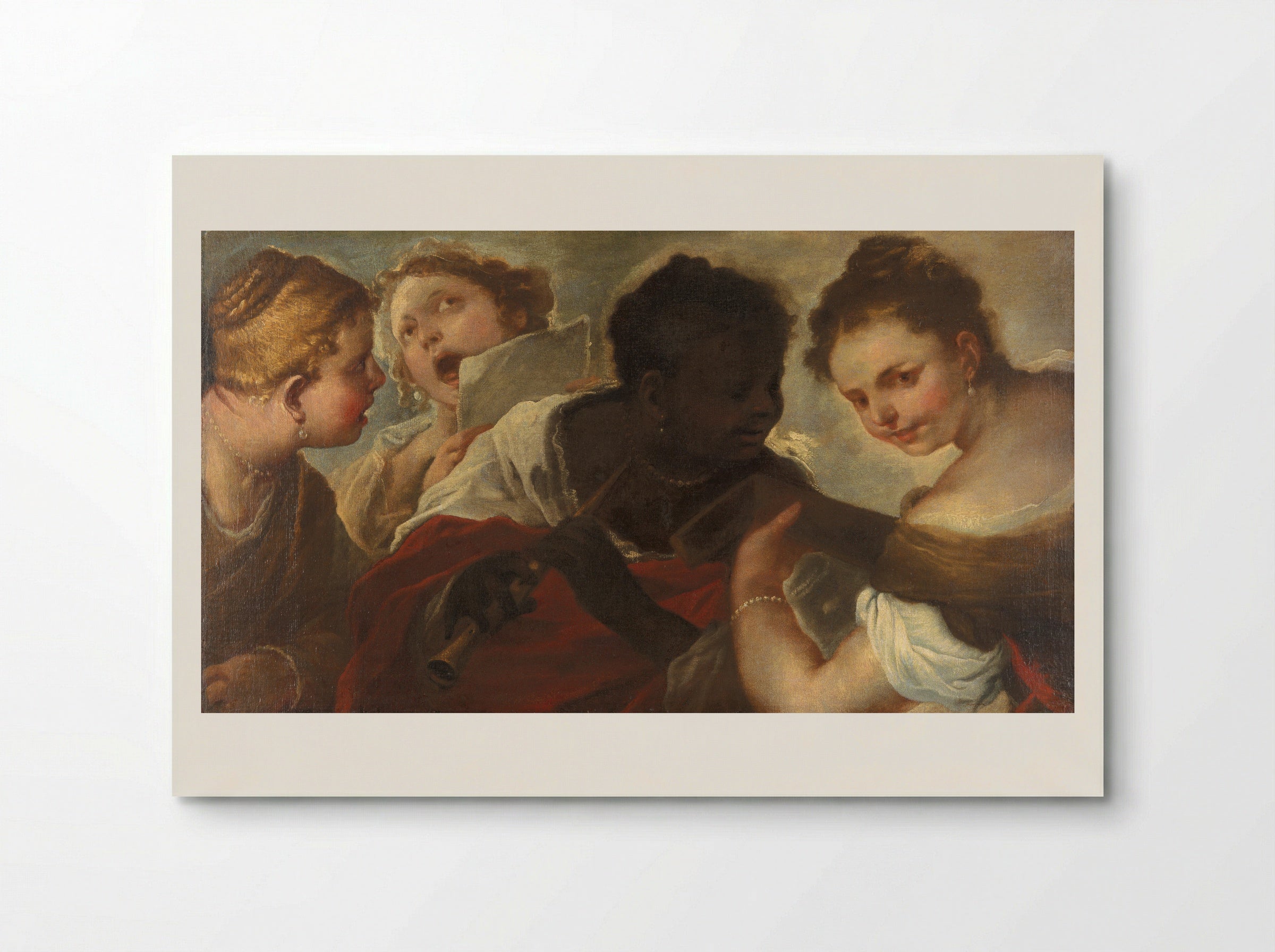 Four Women Making Music - Luca Giordano - Poster