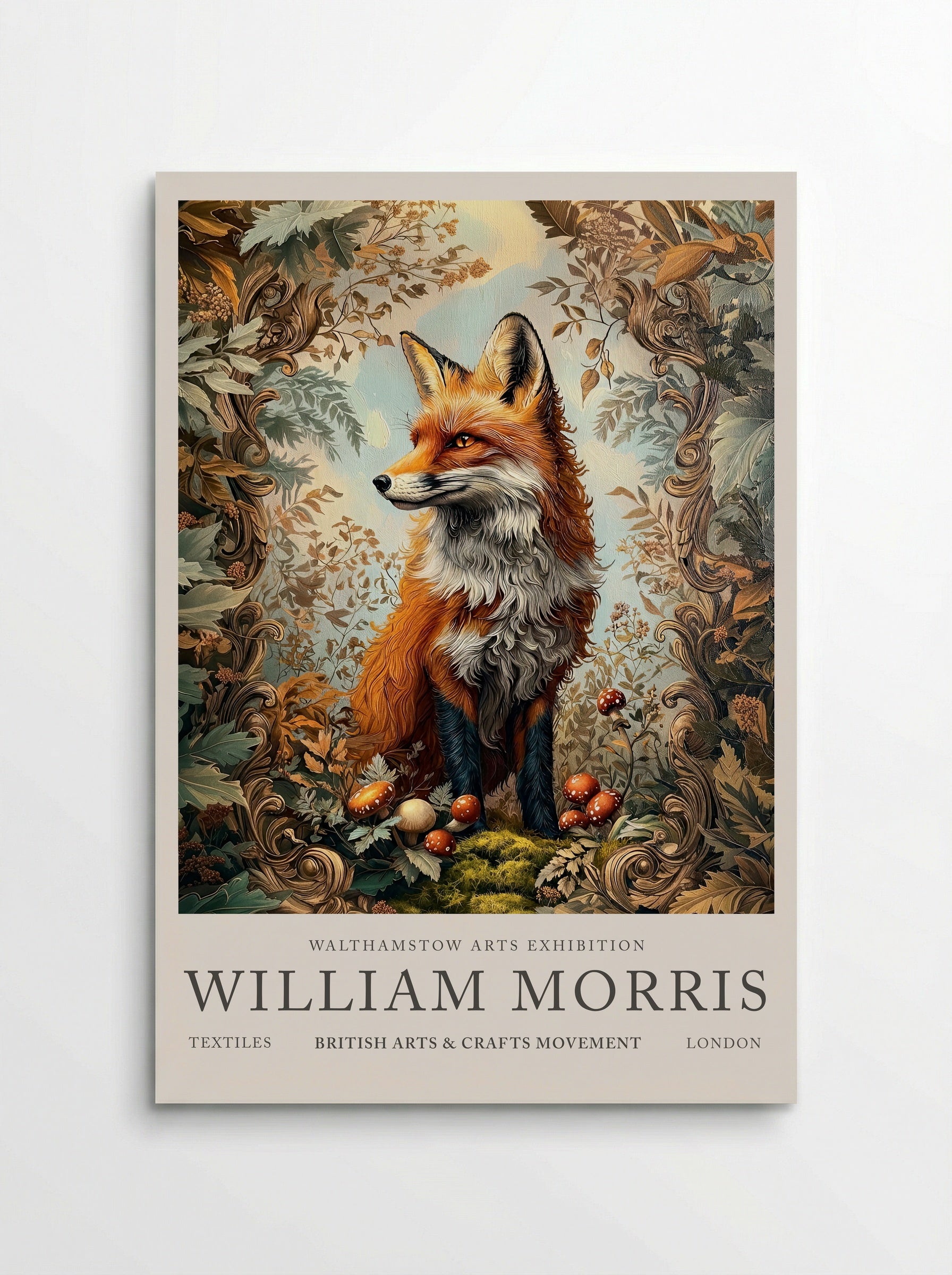 Fox Fable - William Morris - Poster