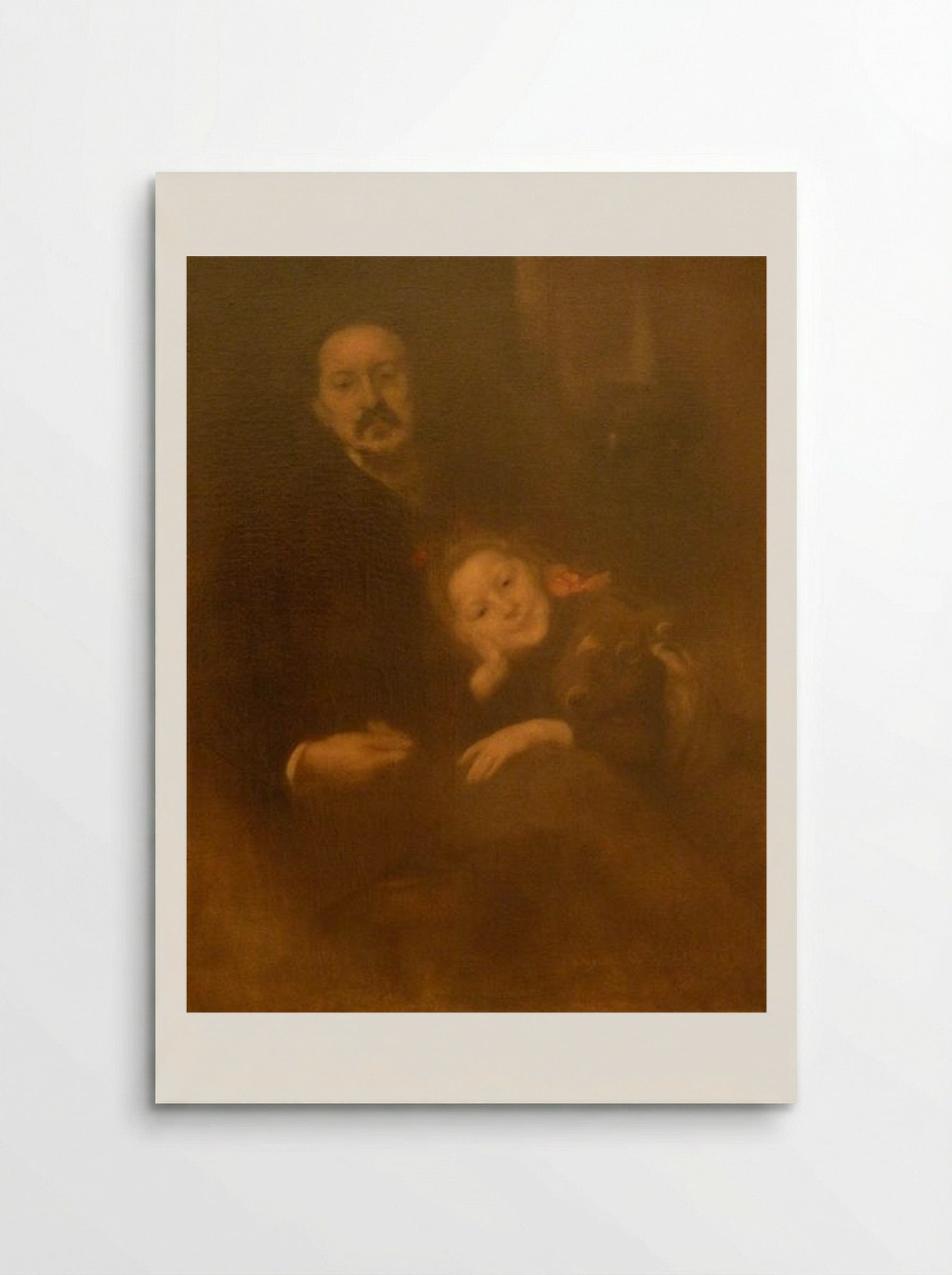 Gabriel Séailles et sa fille - Eugène Carrière - Poster