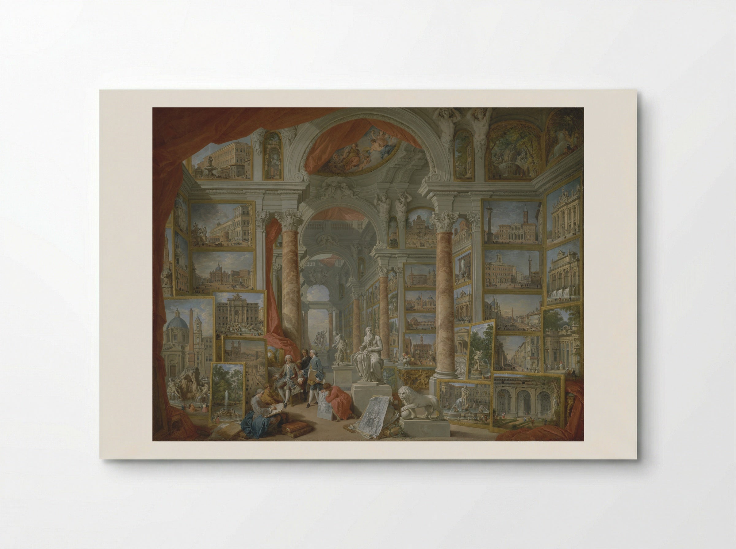 Gallery of Views of Modern Rome - Giovanni Paolo Panini - Poster