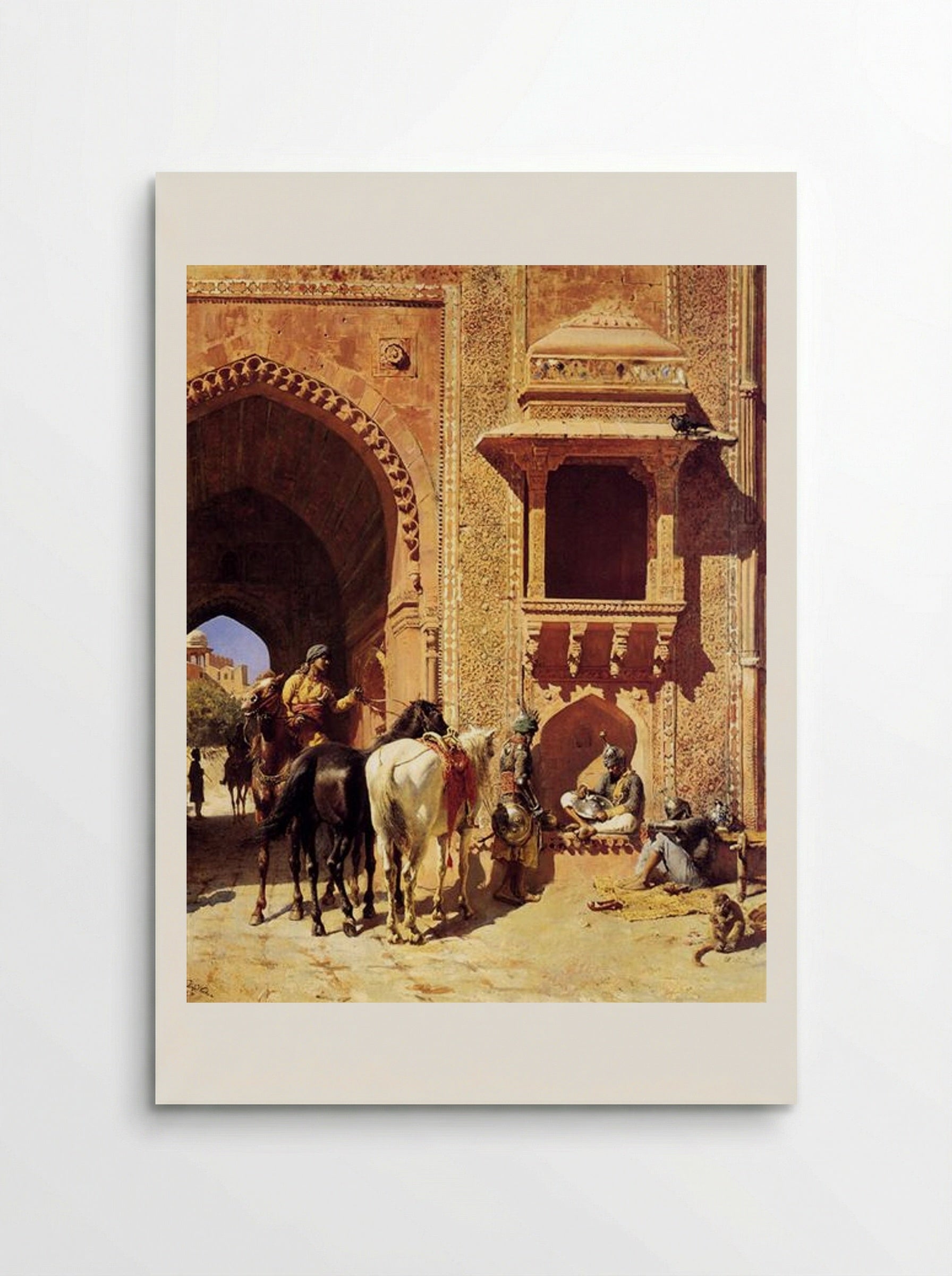 Gate of the Fortress at Agra, India - Edwin Lord Weeks - Poster