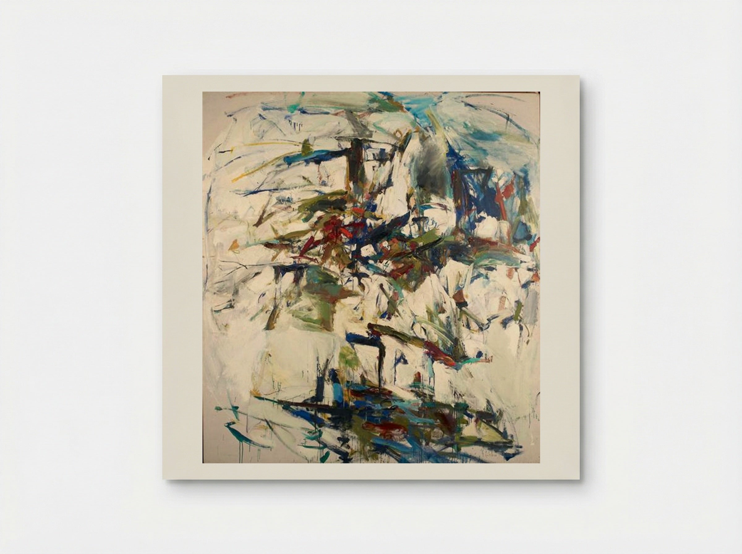 George Went Swimming at Barnes Hole, but It Got Too Cold - Joan Mitchell - Poster