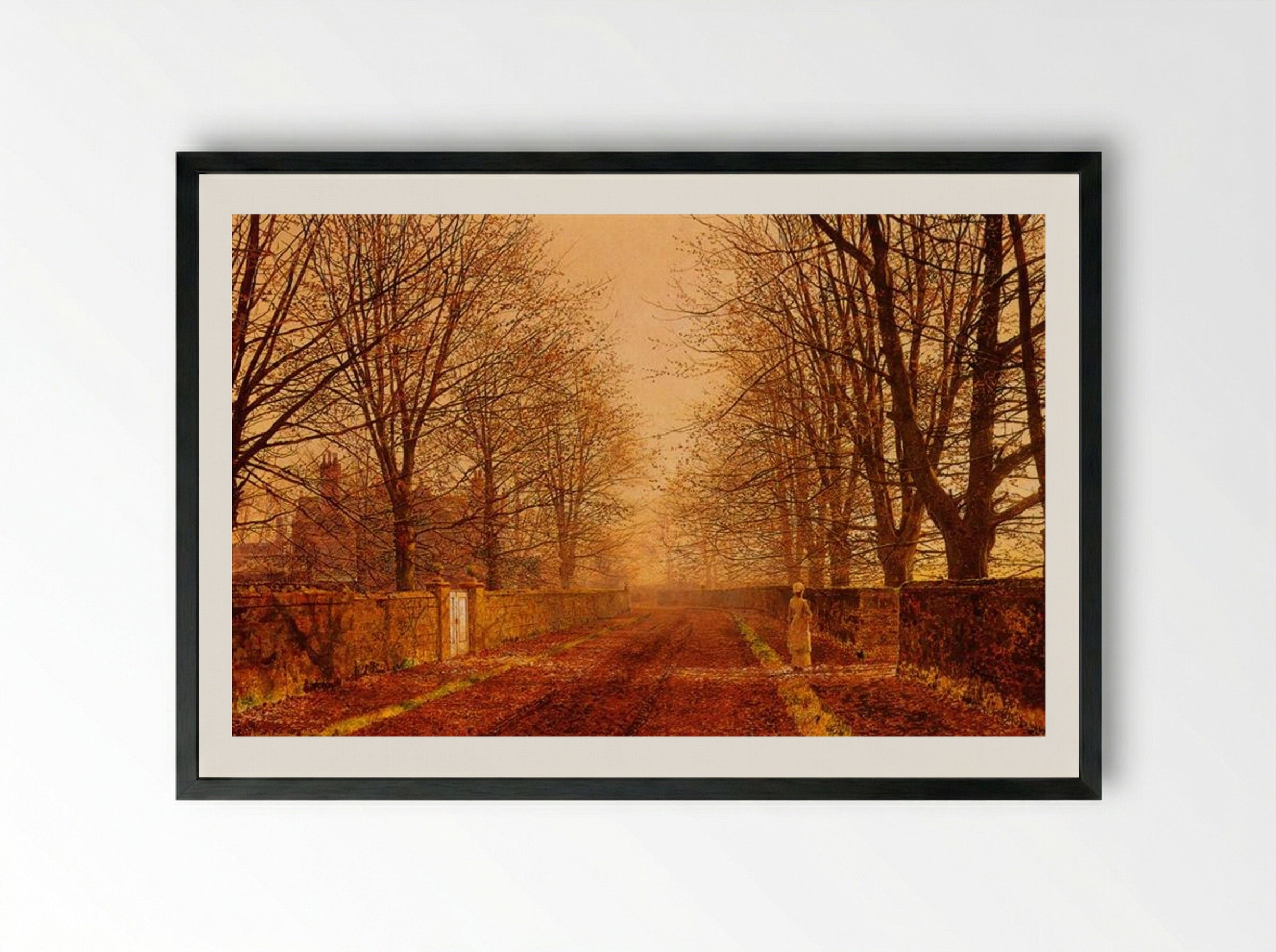 Golden Light - John Atkinson Grimshaw - Framed Print Black