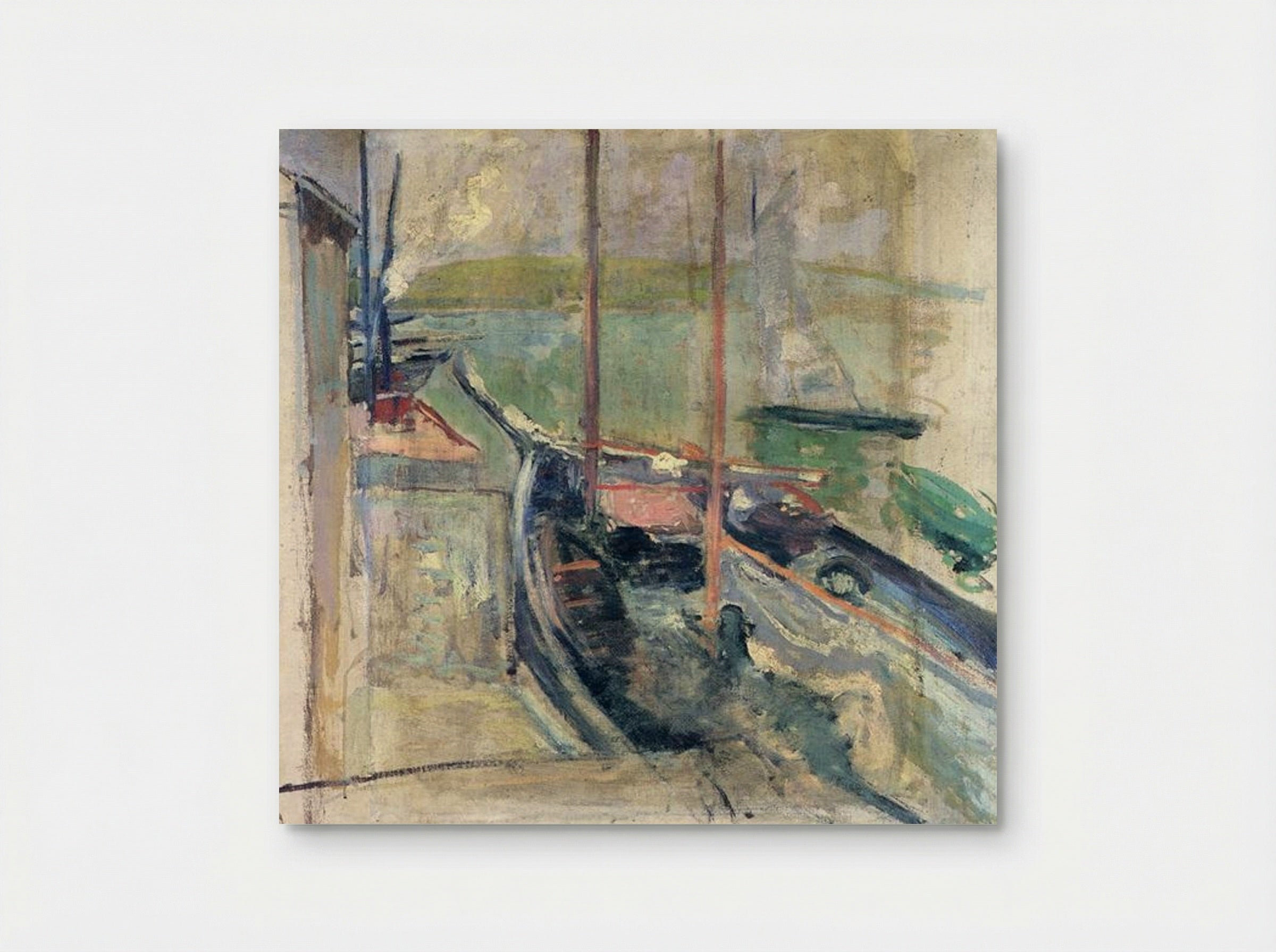 Harbor Scene - John Henry Twachtman - Poster