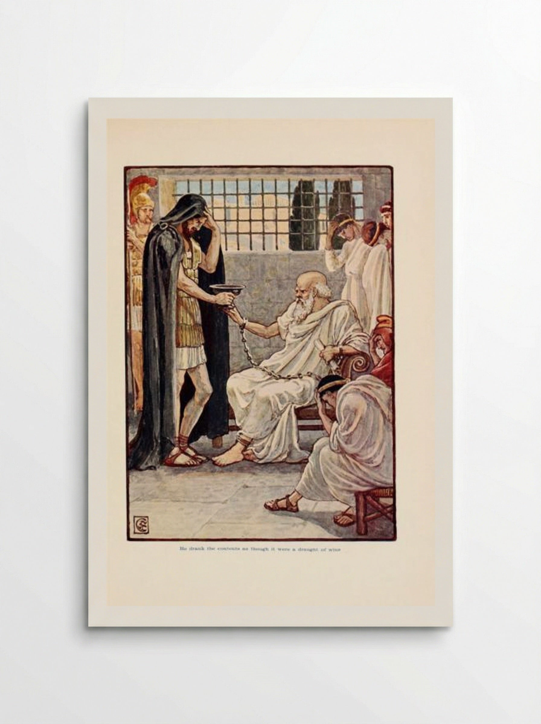 He drank the contents as though it were a draught of Wine - Walter Crane - Poster