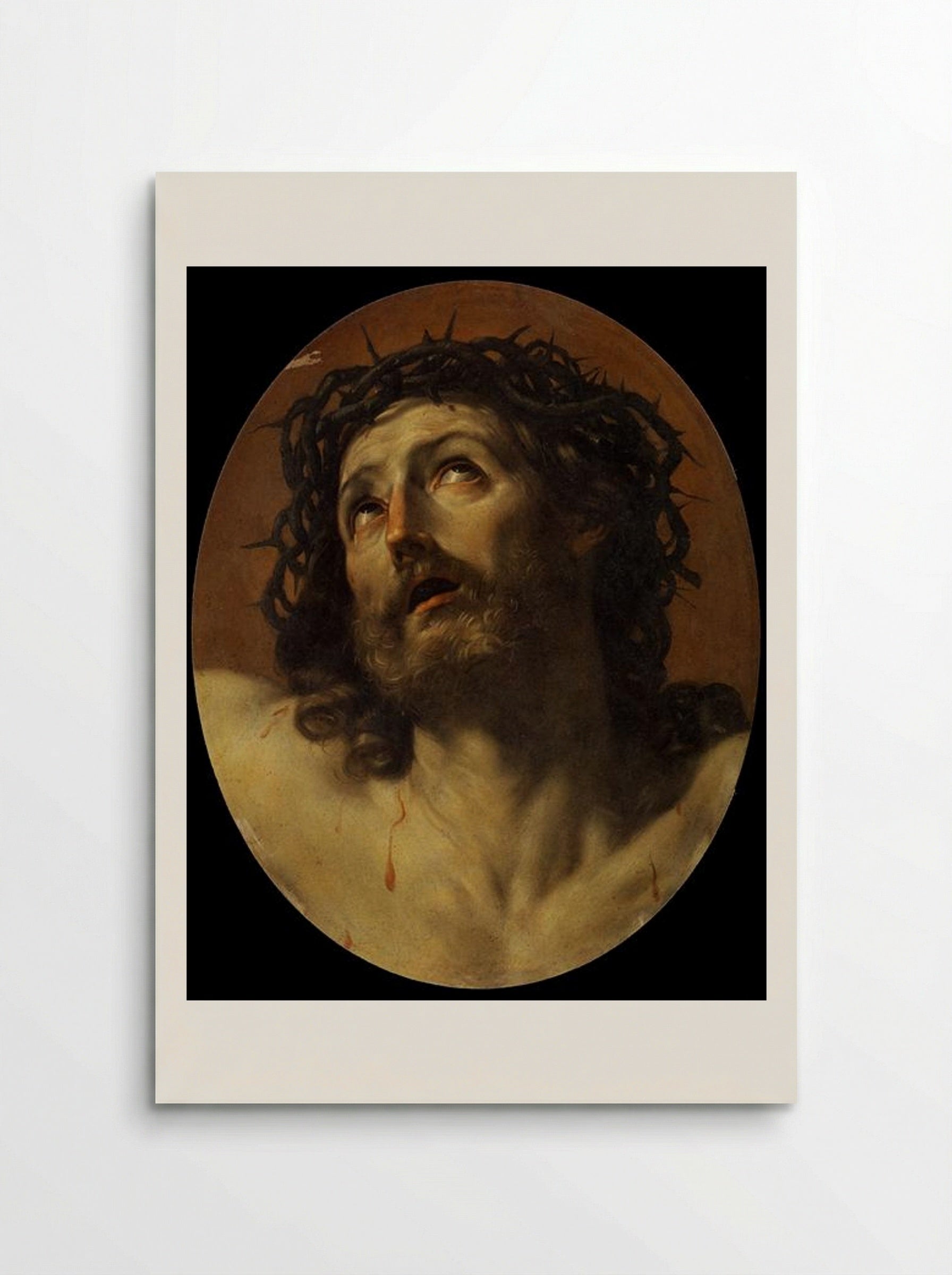 Head of Christ Crowned with Thorns - Guido Reni - Poster