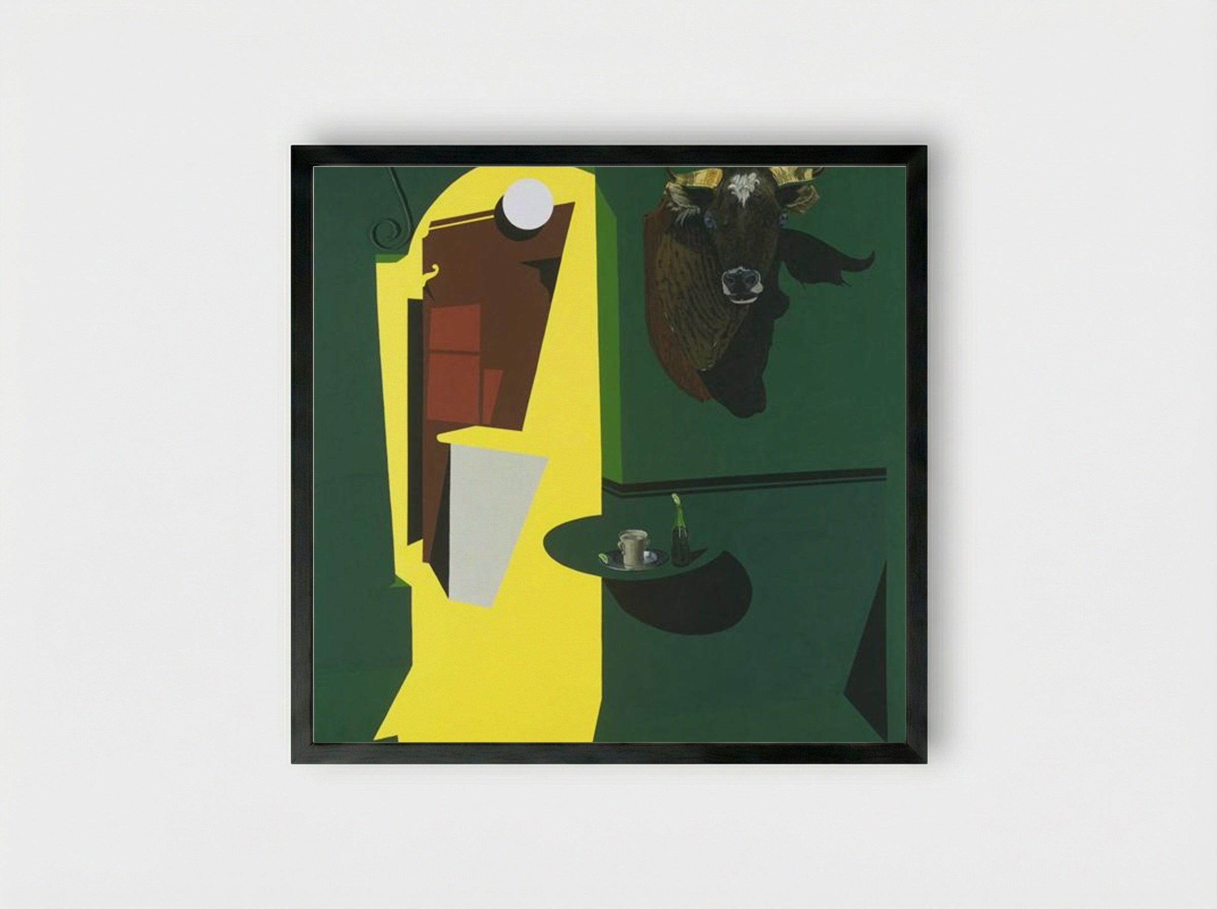 Hemingway Never Ate Here - Patrick Caulfield - Framed Print Black