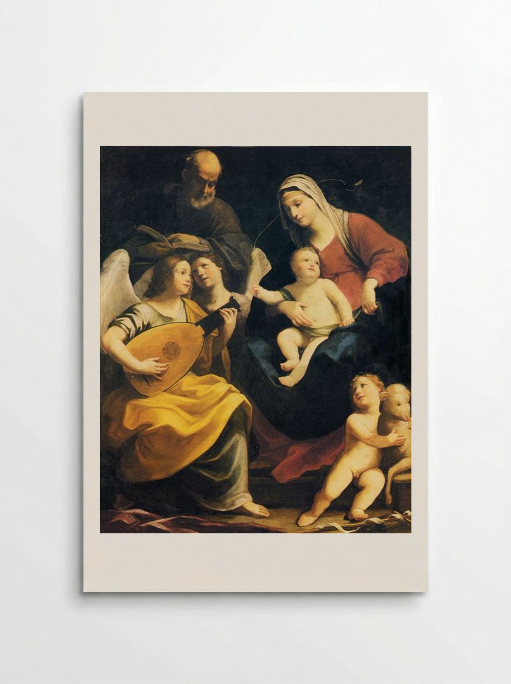 Holy Family with Saint John - Guido Reni - Poster