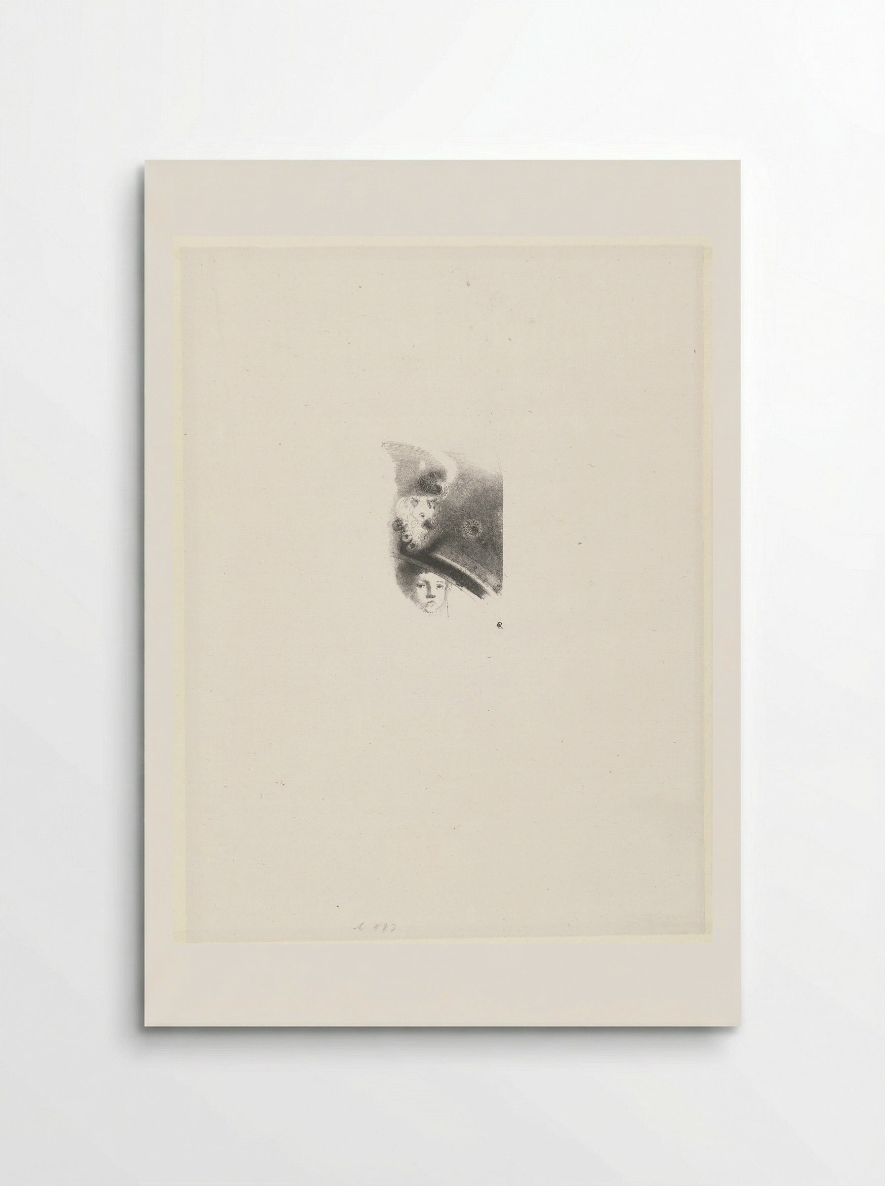 Hoofd van kind - Odilon Redon - Poster