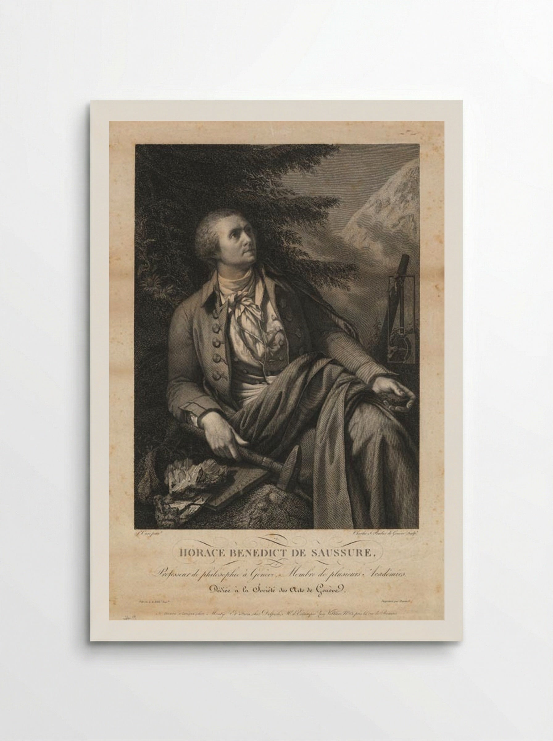 Horace Bénédict de Saussure - Charles Simon Pradier - Poster
