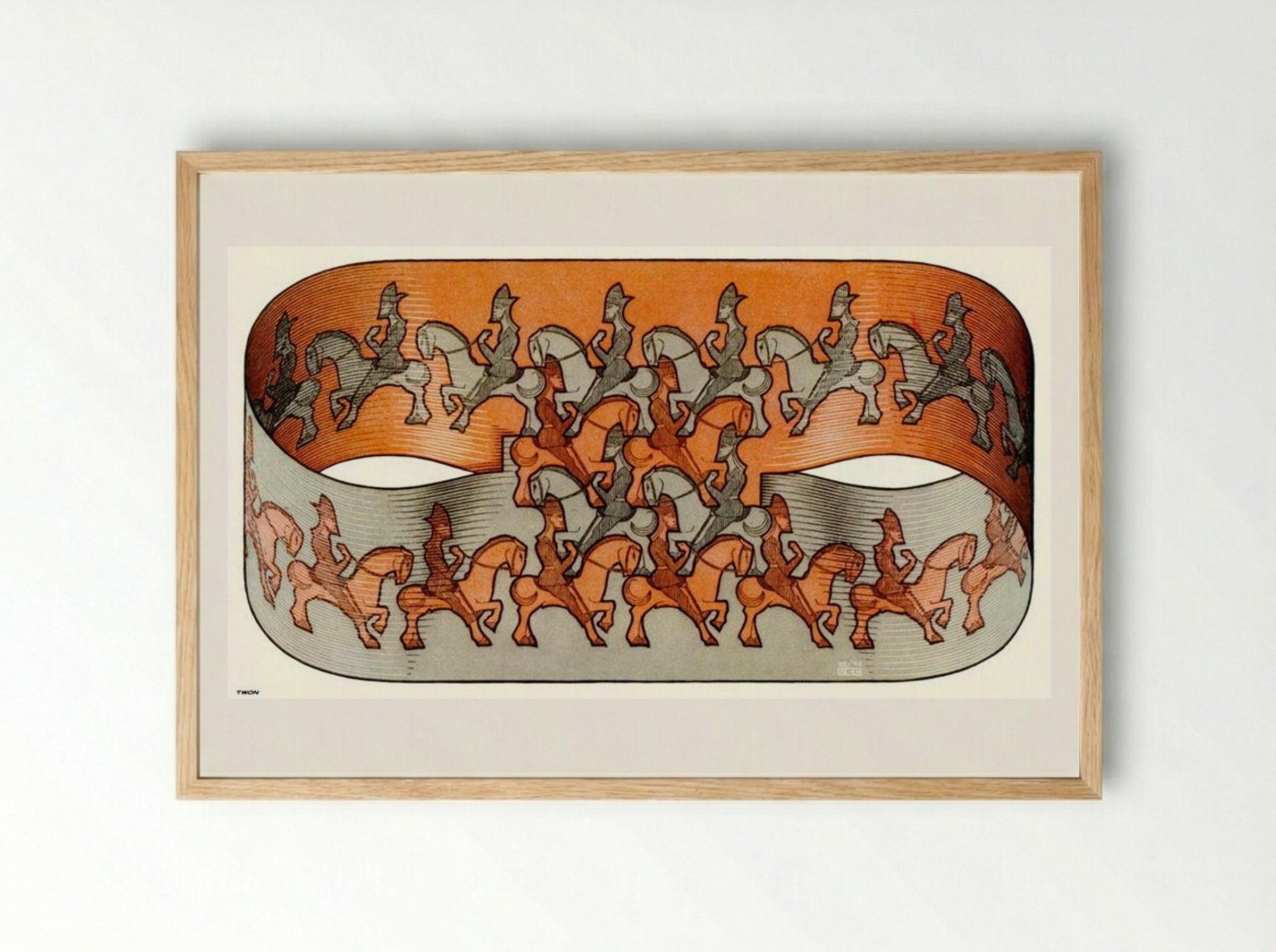 Horsemen - M.C. Escher - Framed Print Wood
