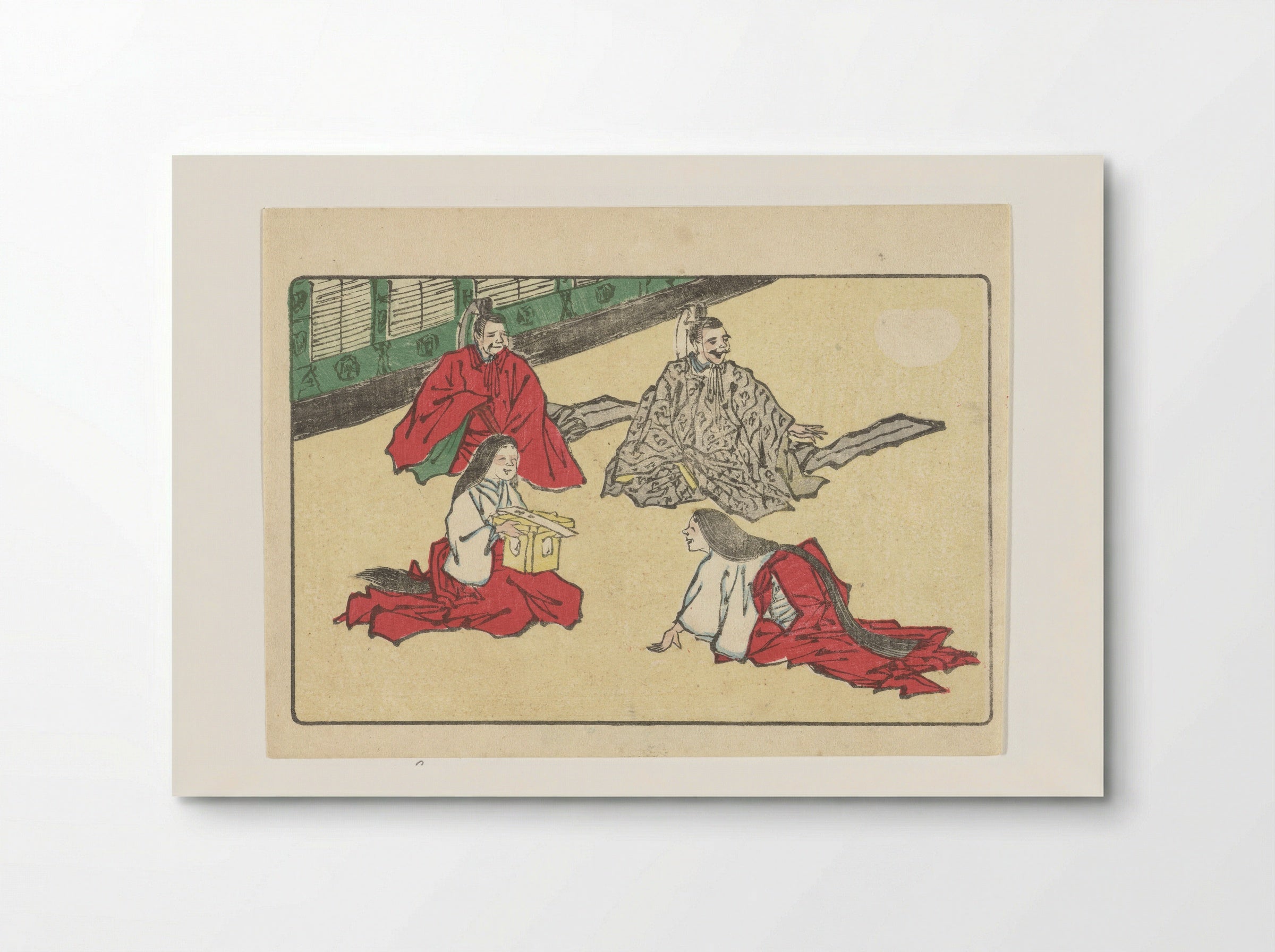 Hovelingen (Courtiers) - Kawanabe Kyôsai - Poster