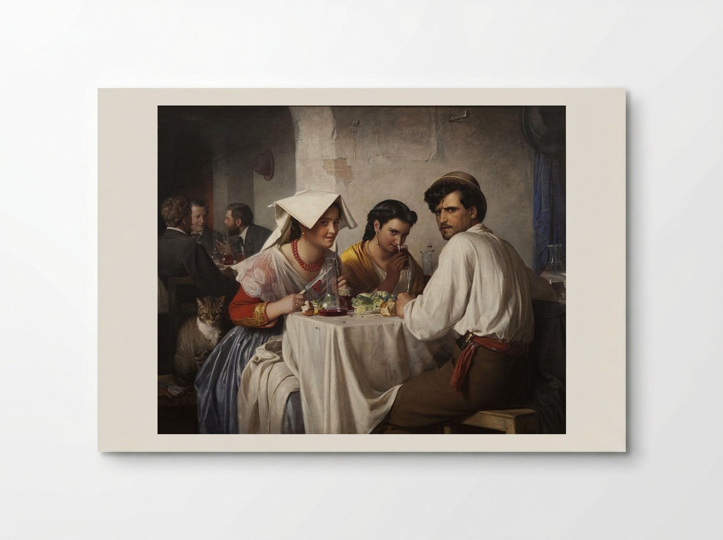 In a Roman Osteria - Carl Bloch - Poster
