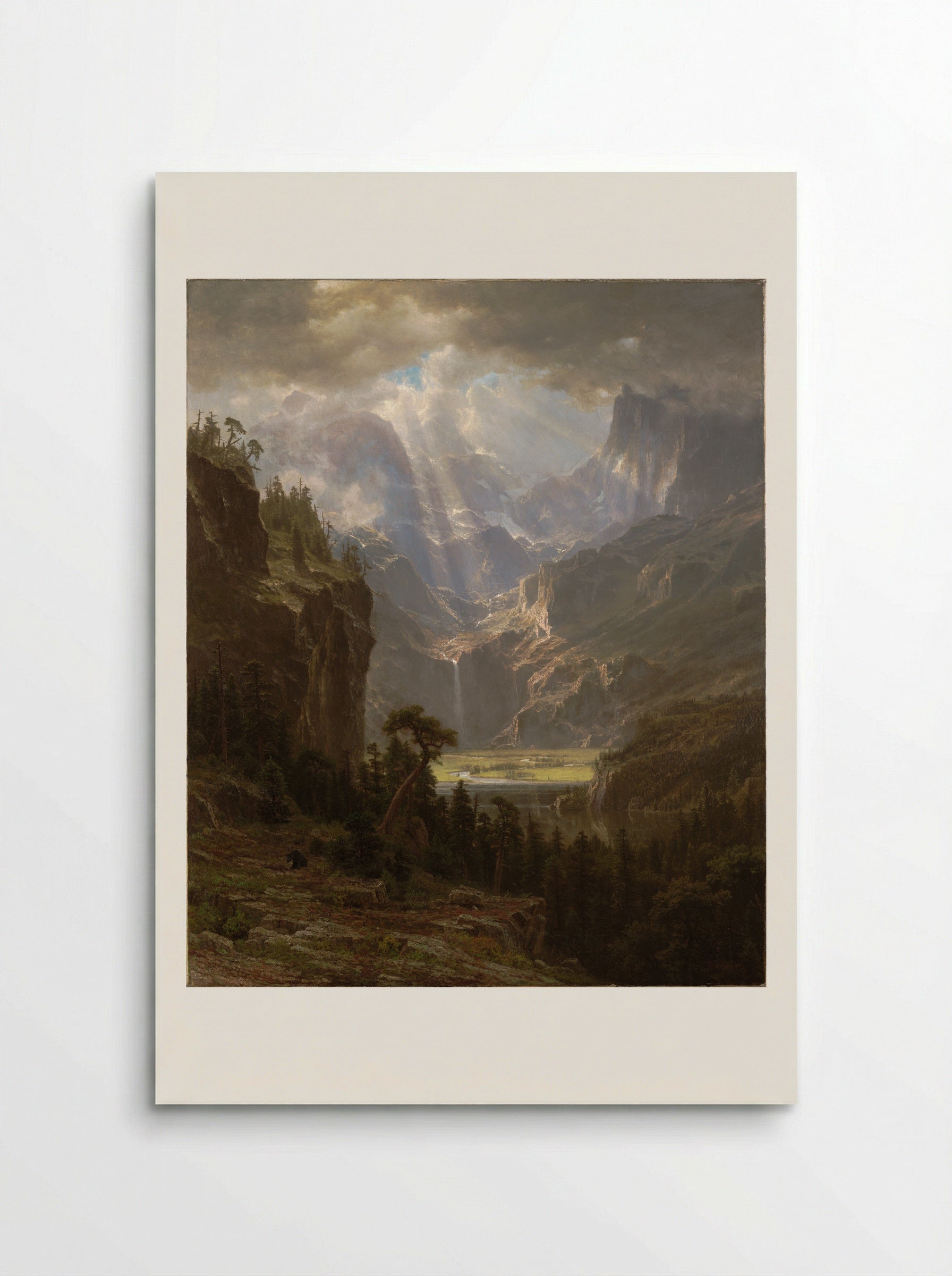 In the Rockies - Albert Bierstadt - Poster
