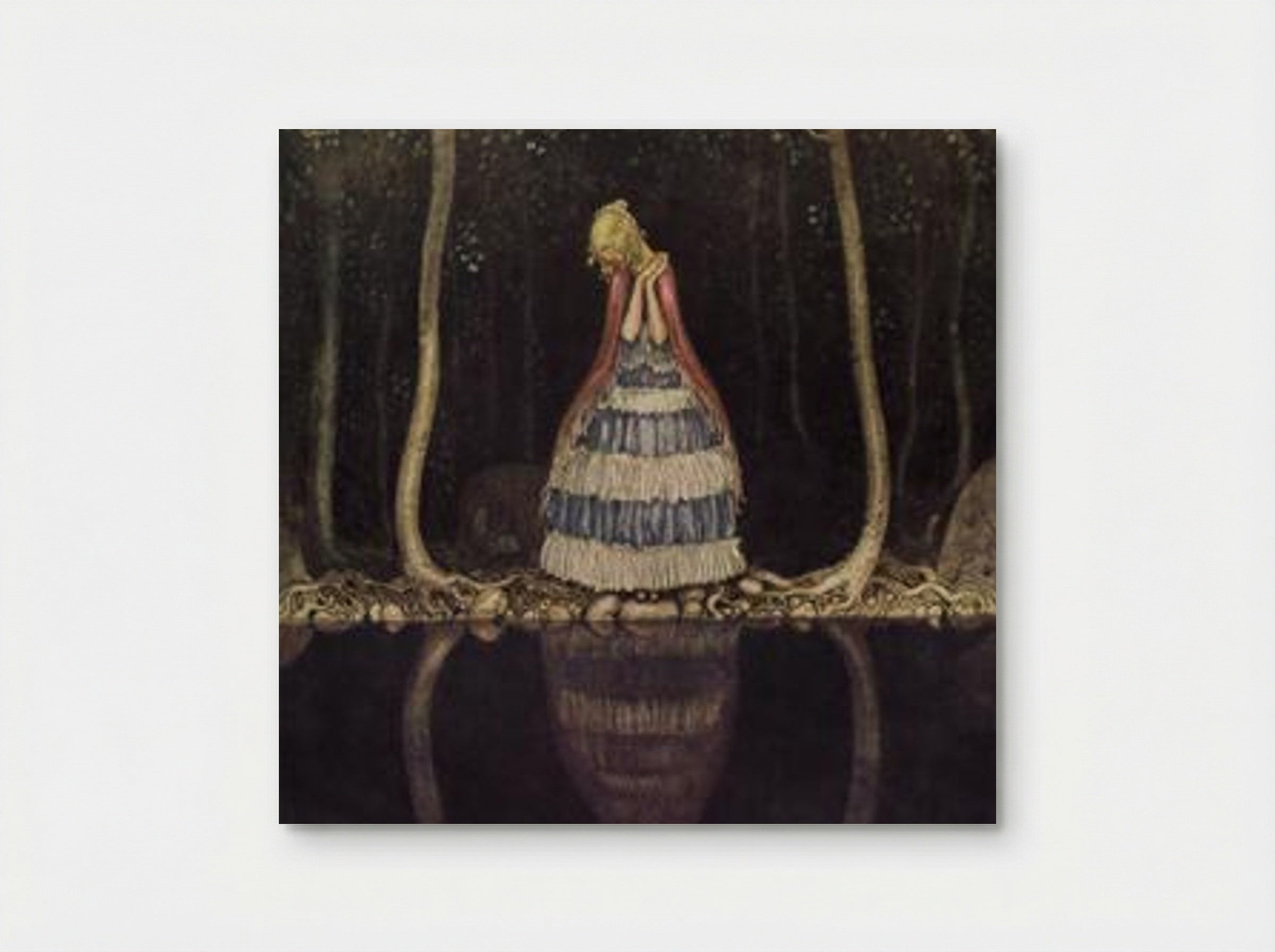 Inge in the Dark Lake - John Bauer - Poster
