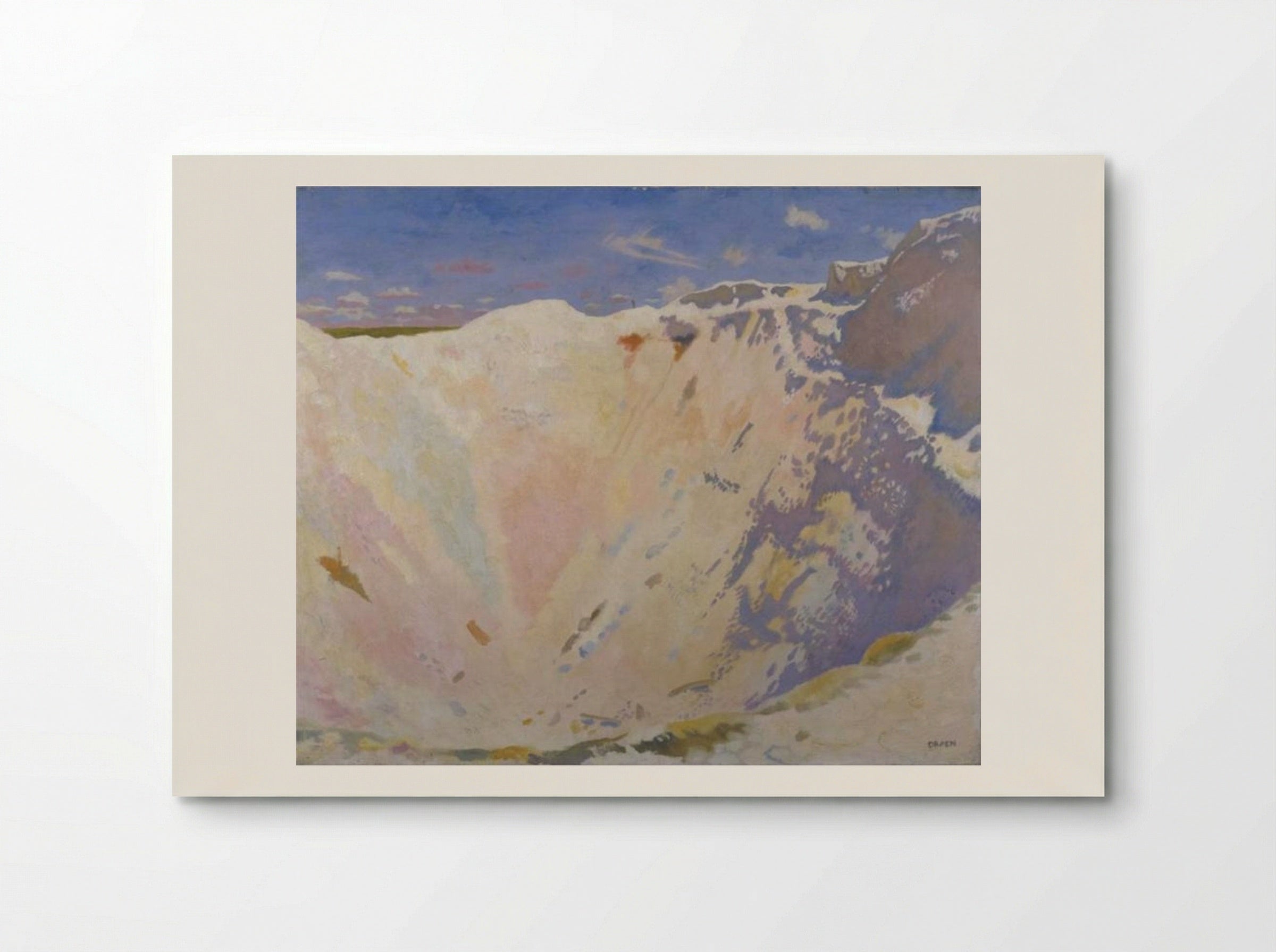 Inside a Small Mine Crater, La Boisselle - William Orpen - Poster
