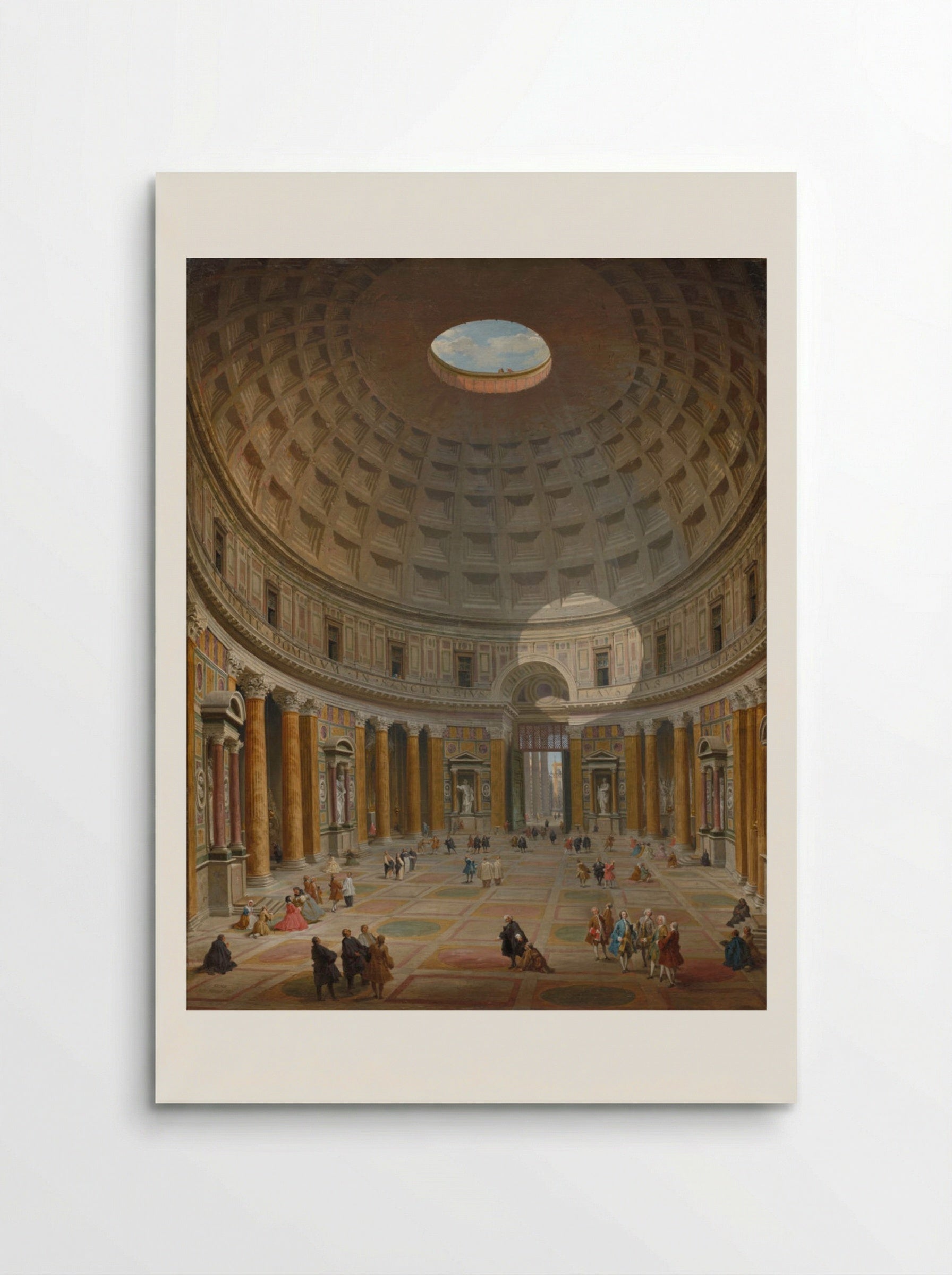 Interior of the Pantheon, Rome - Giovanni Paolo Panini - Poster