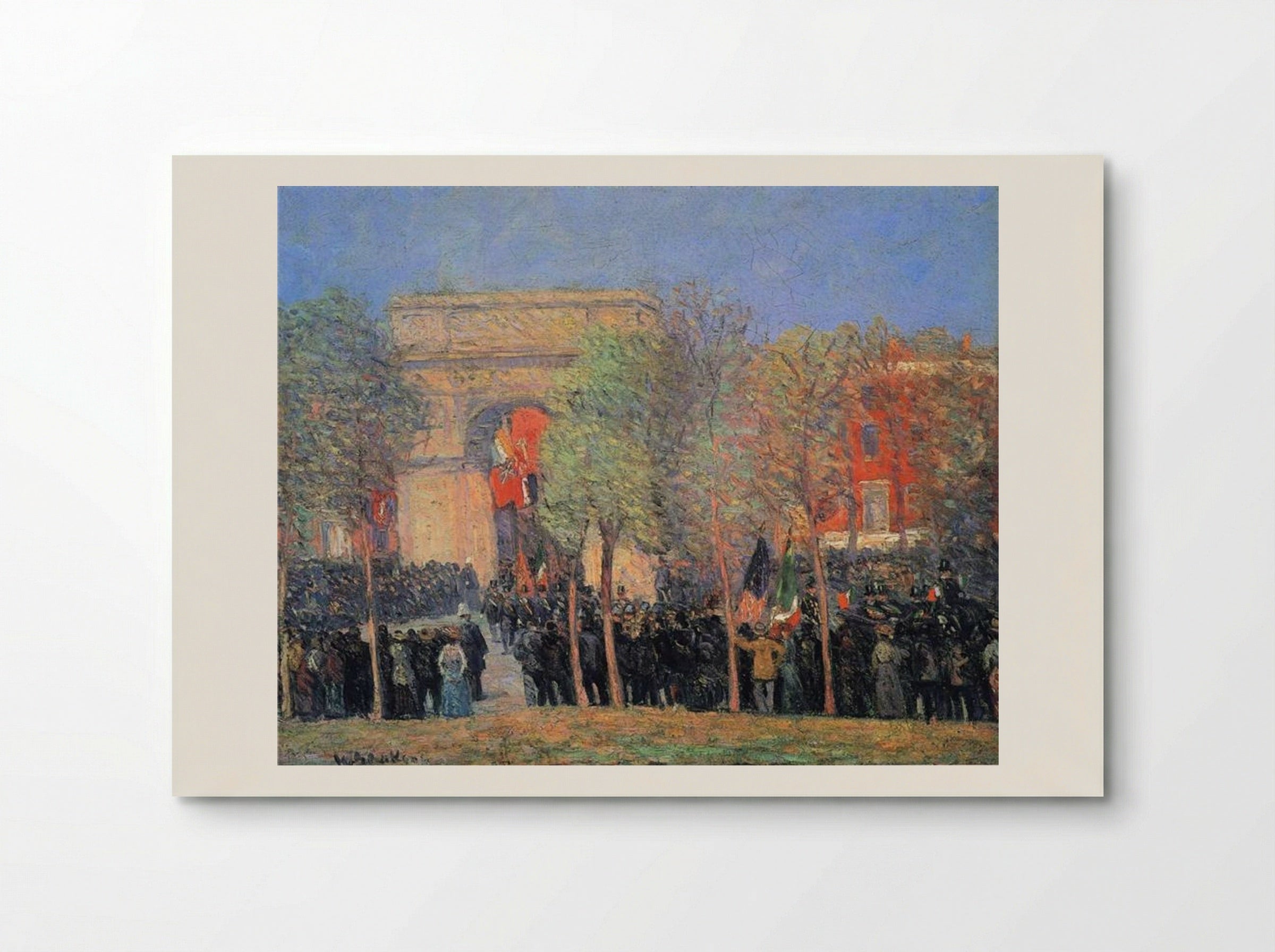 Italo-American Celebration, Washington Square - William James Glackens - Poster