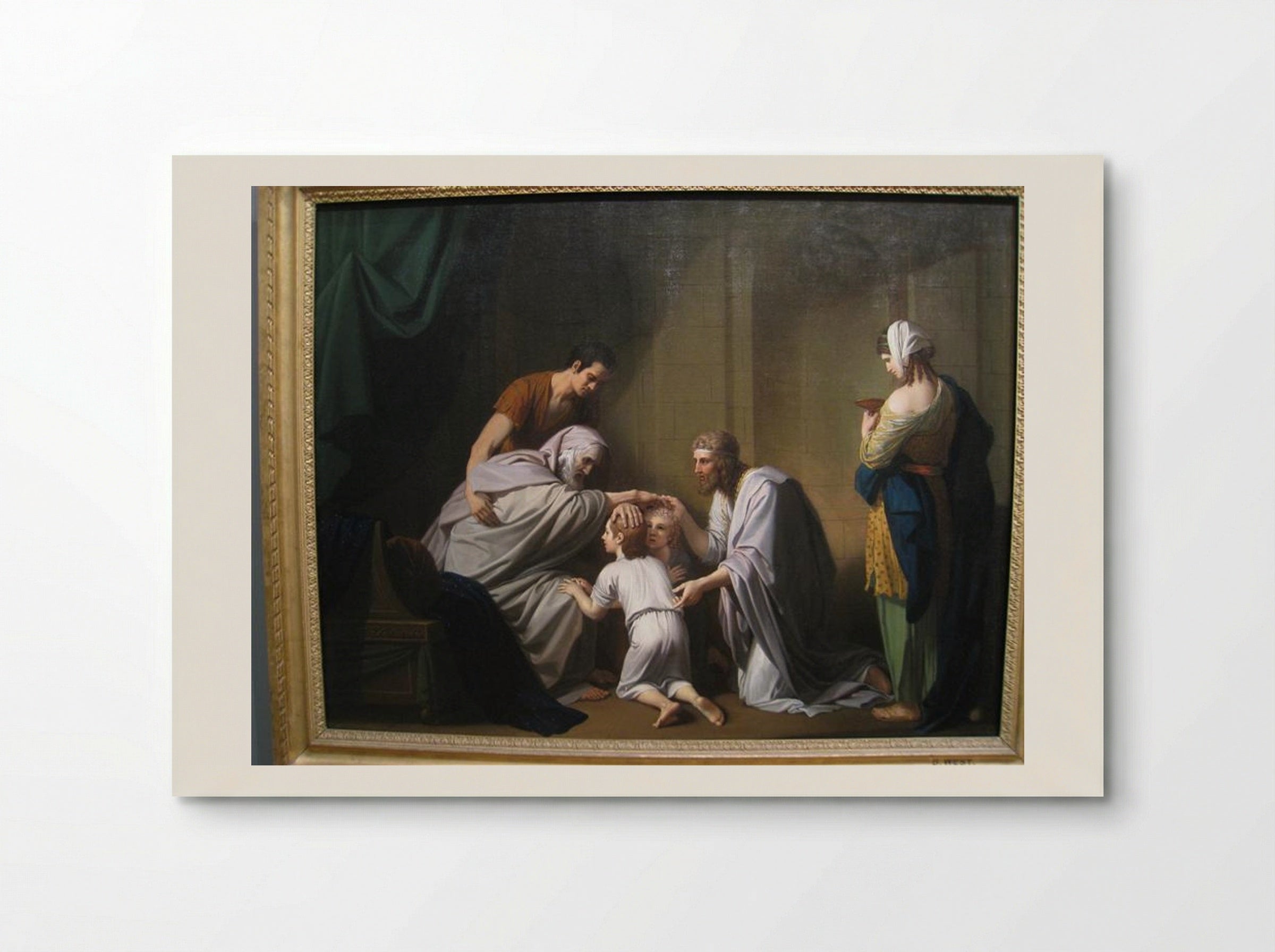 Jacob Blessing Ephraim and Manasseh - Benjamin West - Poster