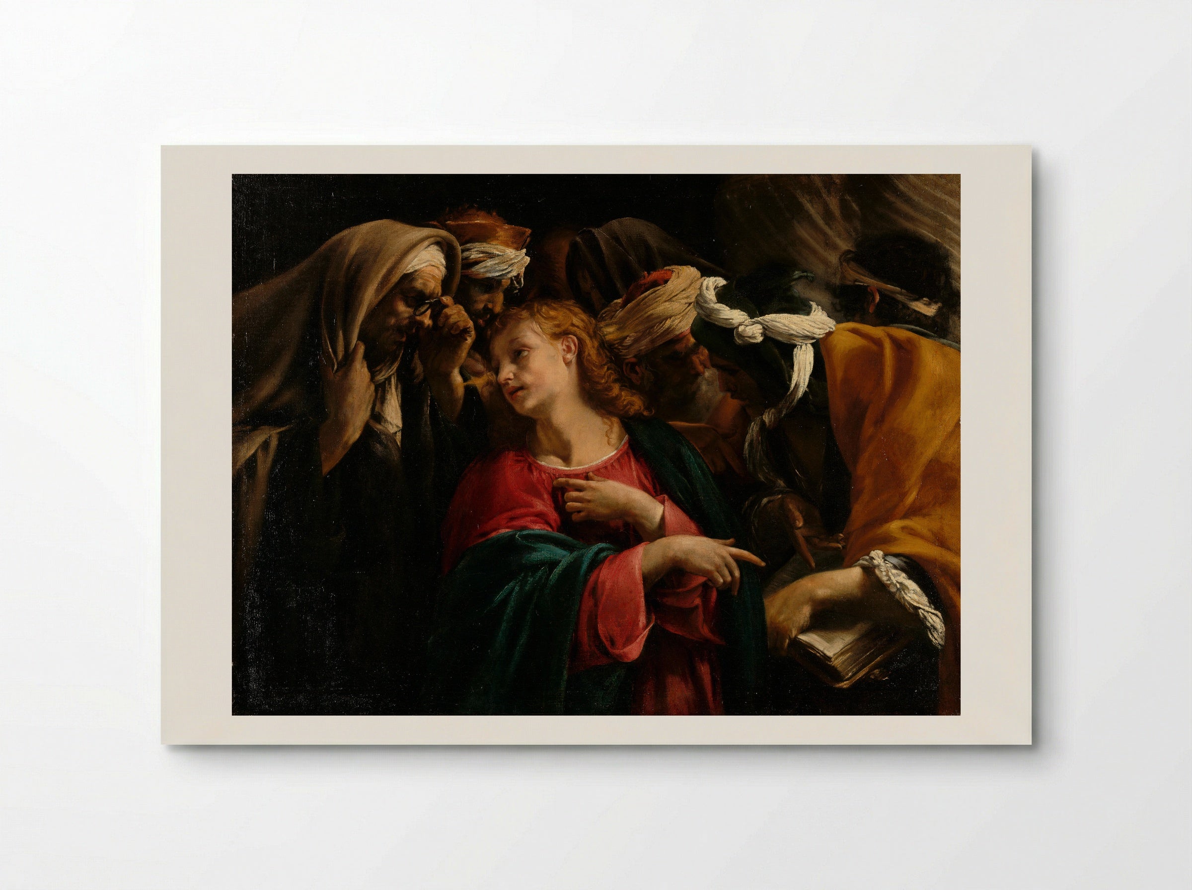 Jesus Among the Doctors - Orazio Borgianni - Poster