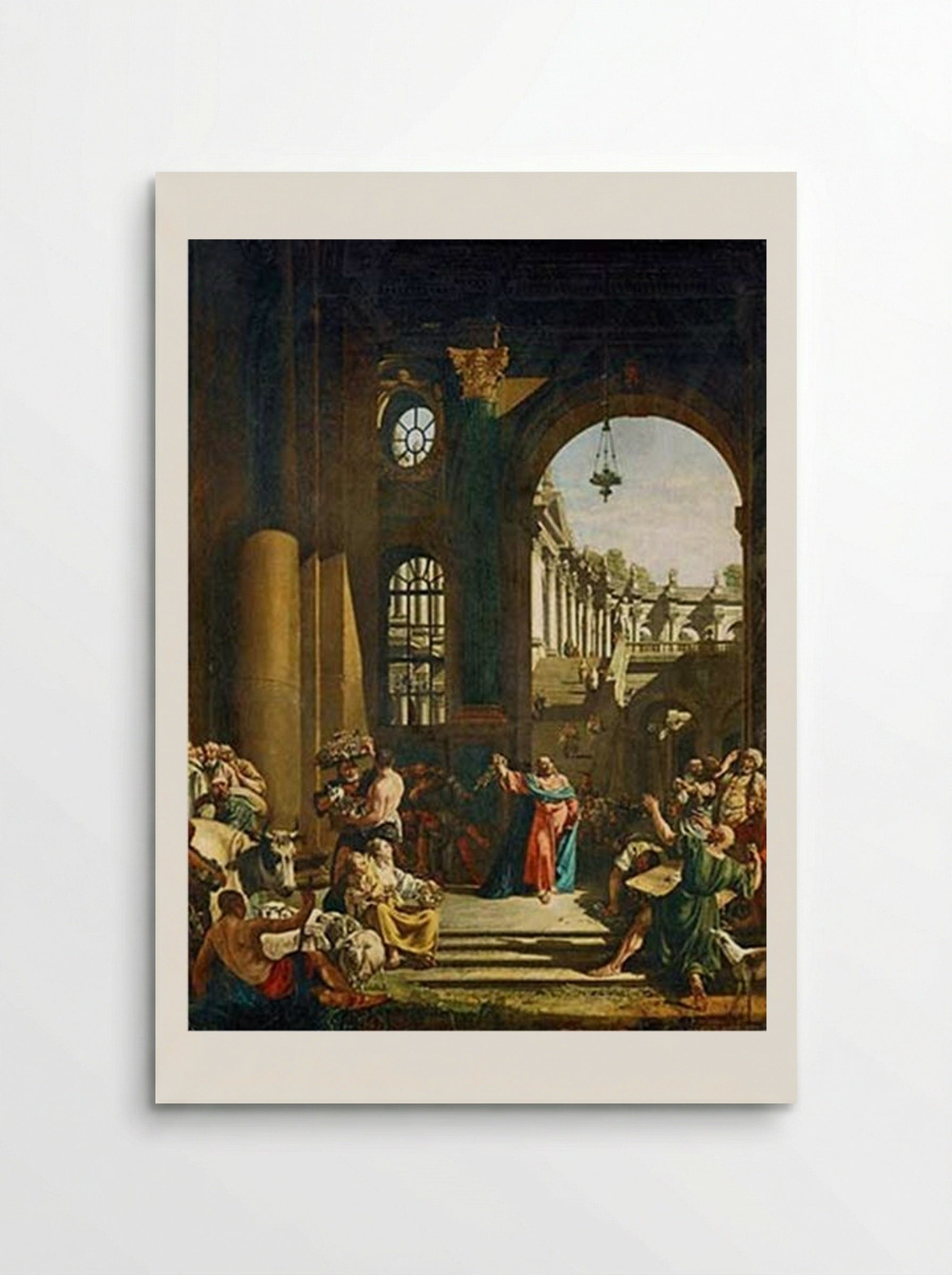 Jesus Cleansing the Temple - Bernardo Bellotto - Poster