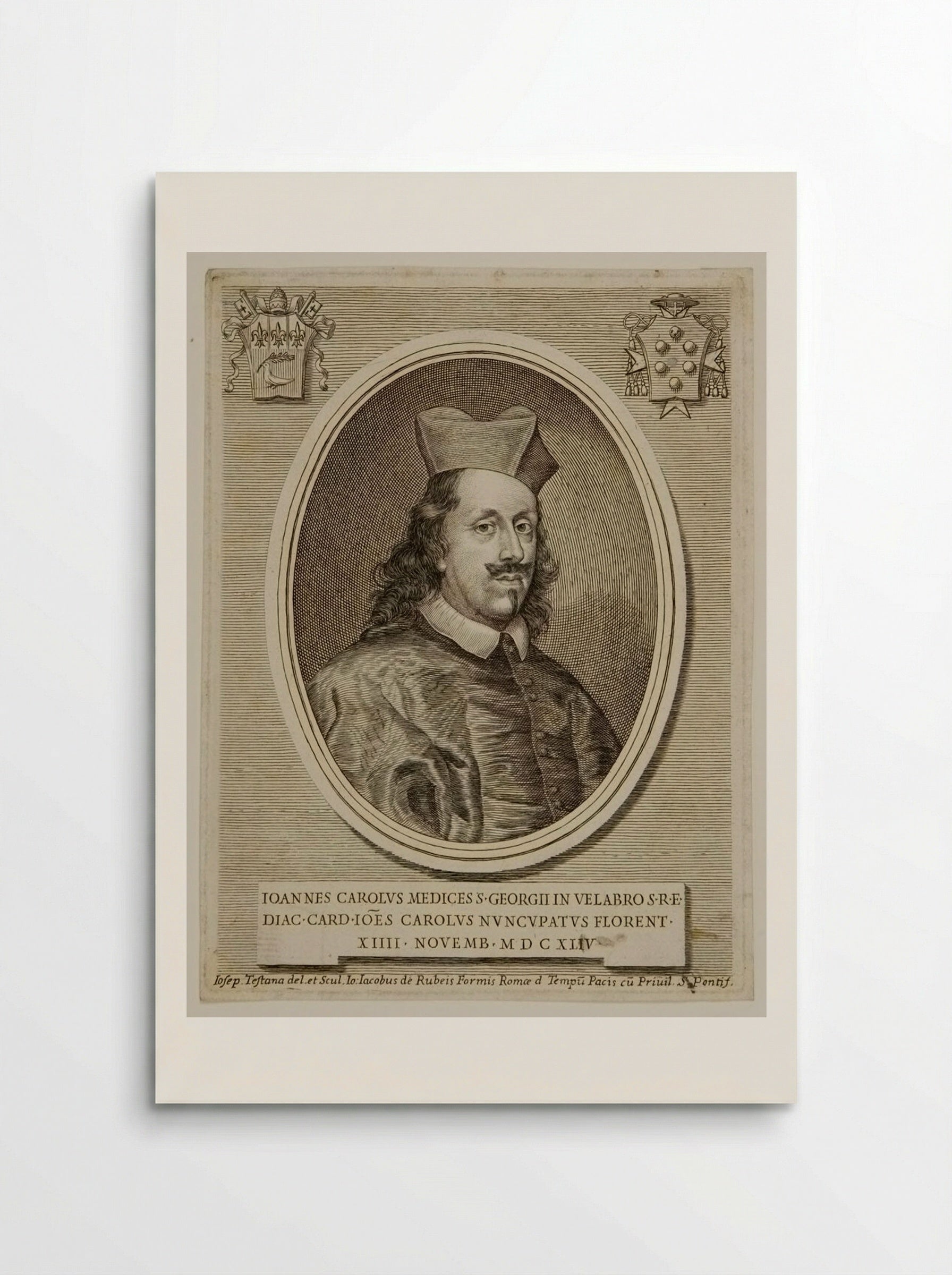 Johannes Carolus, Cardinal Medici - Giuseppe Maria Testana - Poster