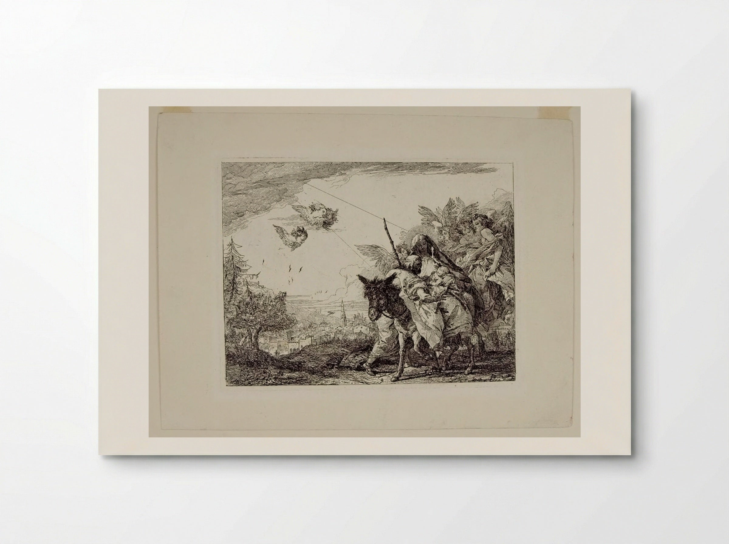 Joseph Adoring the Child, who is Held in Mary’s Arms - Giovanni Domenico Tiepolo - Poster