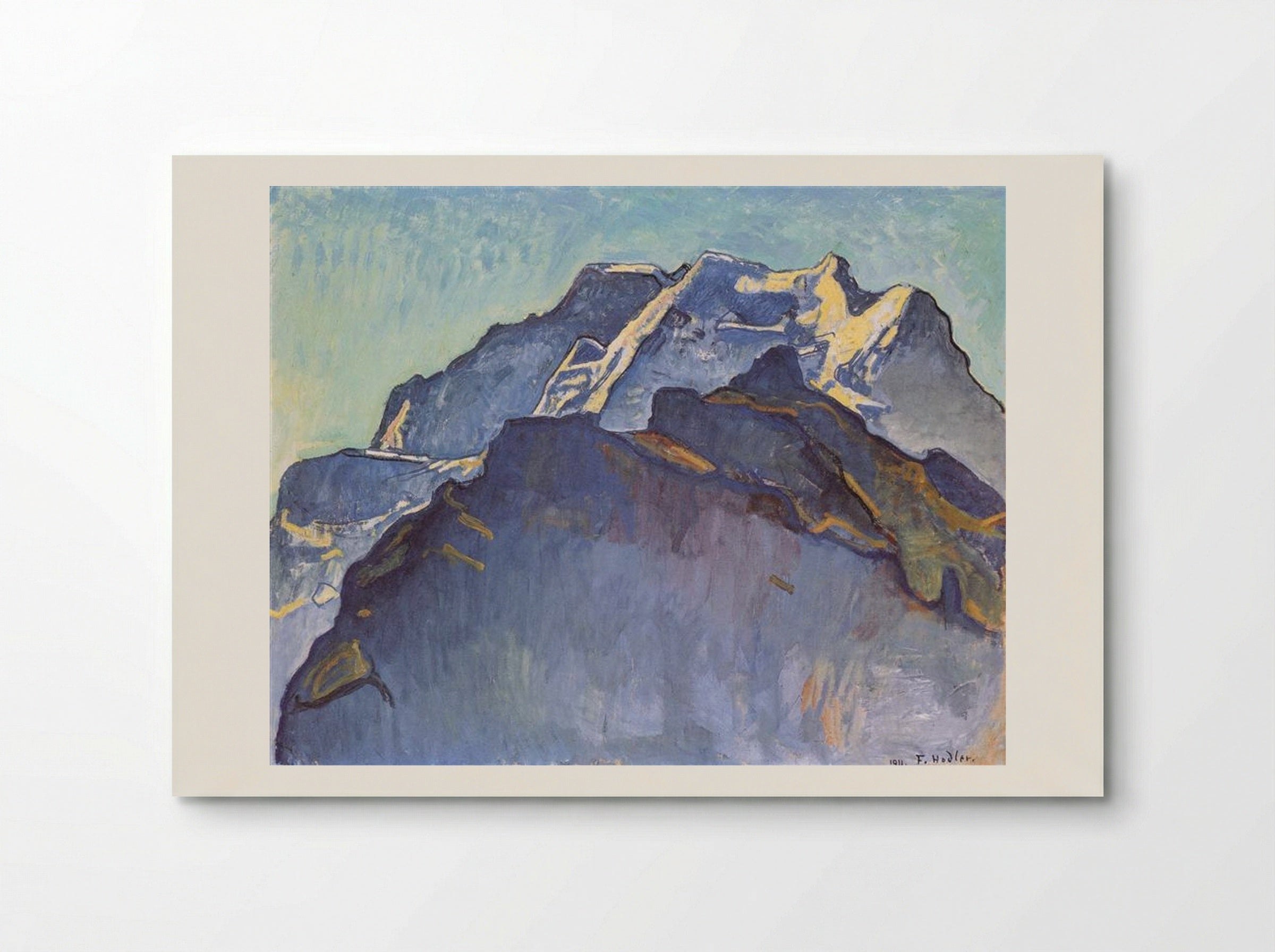 Jungfrau Massif and Schwarzmönch - Ferdinand Hodler - Poster