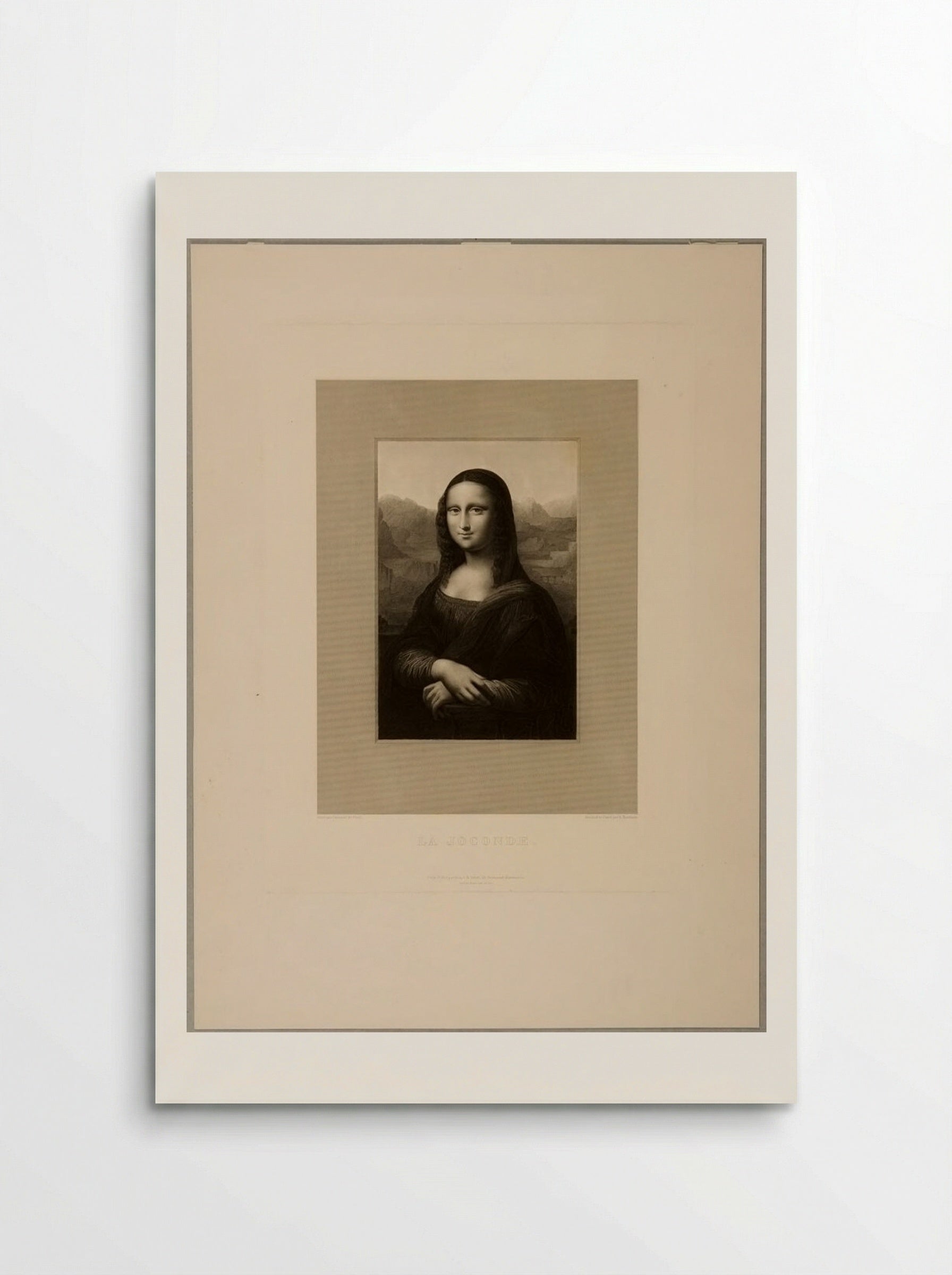 La Joconde (After Leonardo da Vinci) - Jean-Claude Auguste Fauchery - Poster