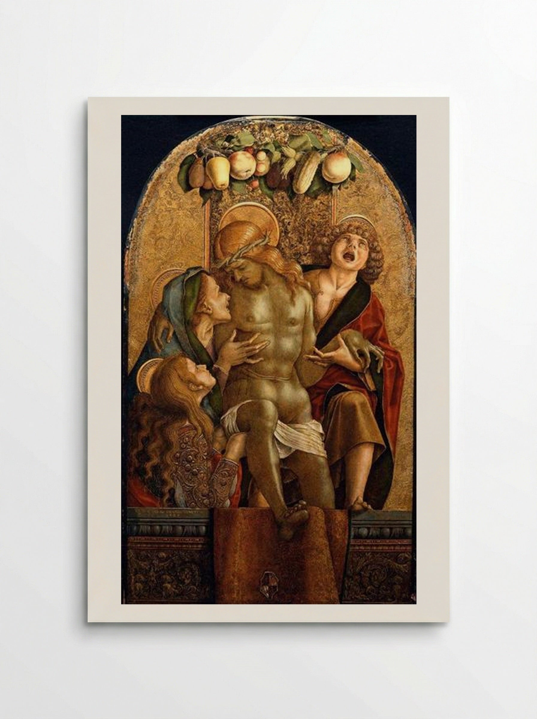 Lamentation Over the Dead Christ - Carlo Crivelli - Poster
