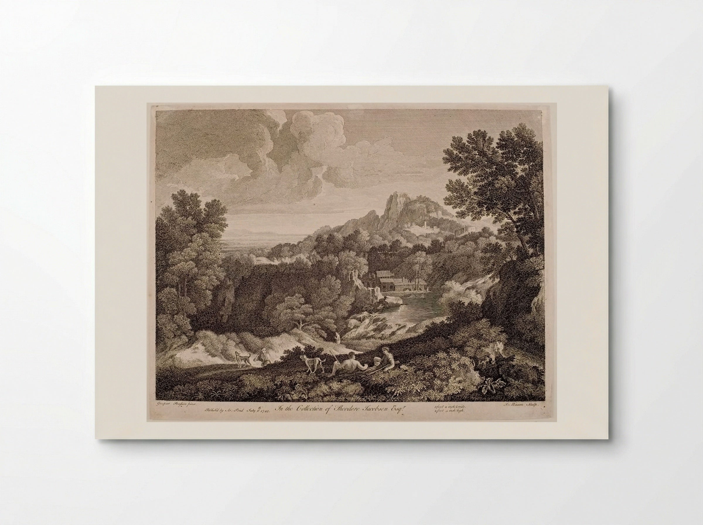 Landscape with Huntsmen - James Mason - Poster
