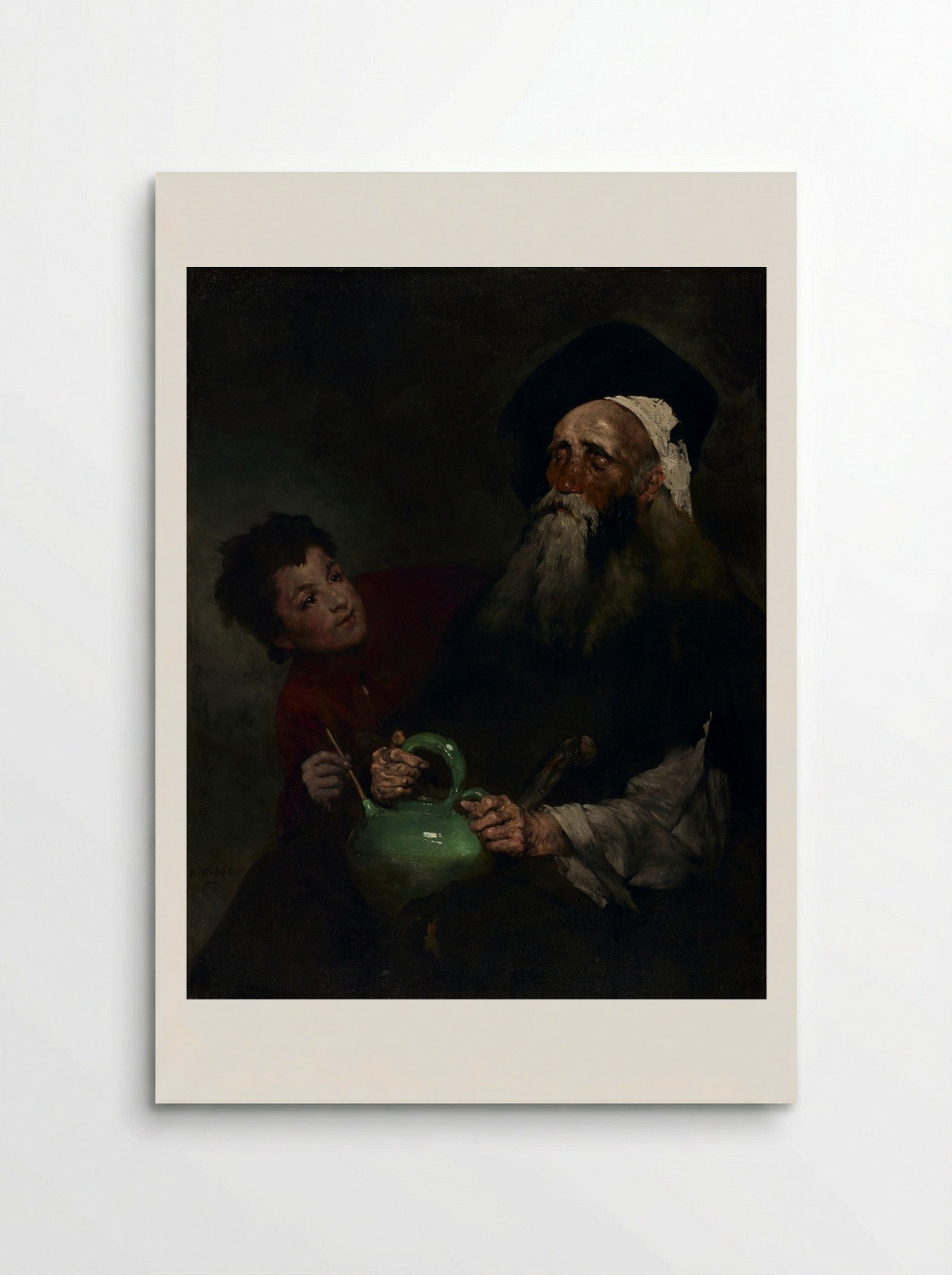 Lazarillo de Tormes and His Blind Master - Théodule Ribot - Poster