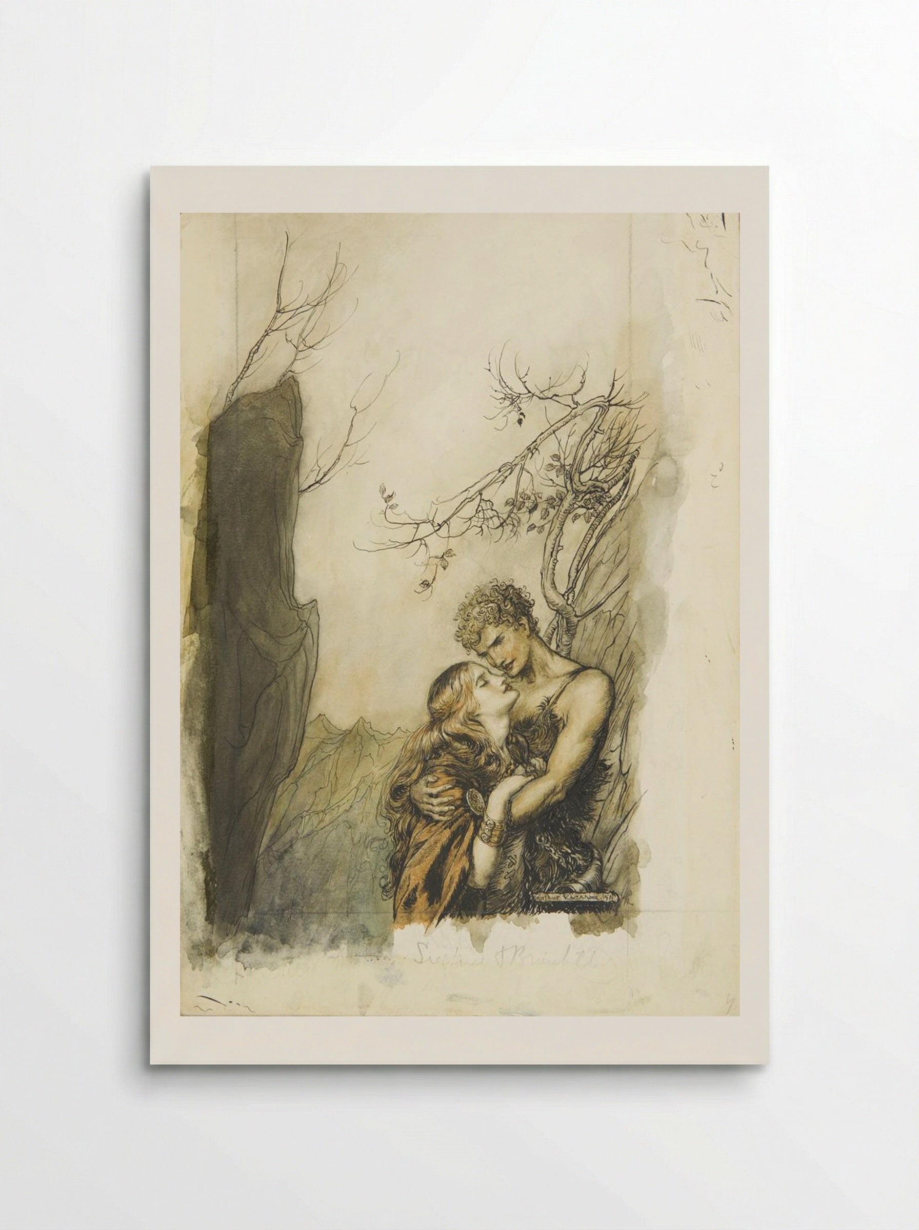 Lovers - Arthur Rackham - Poster