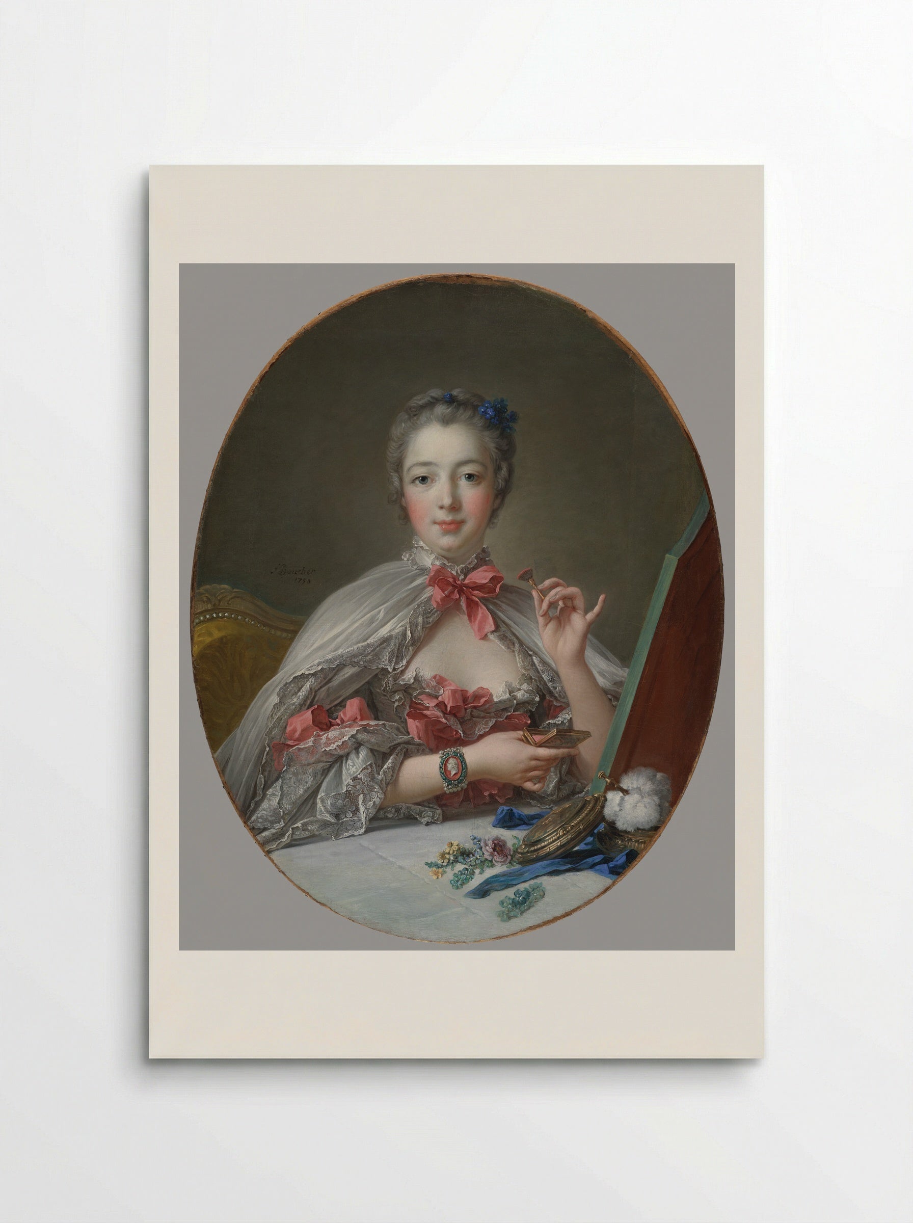 Madame de Pompadour at Her Toilette - François Boucher - Poster