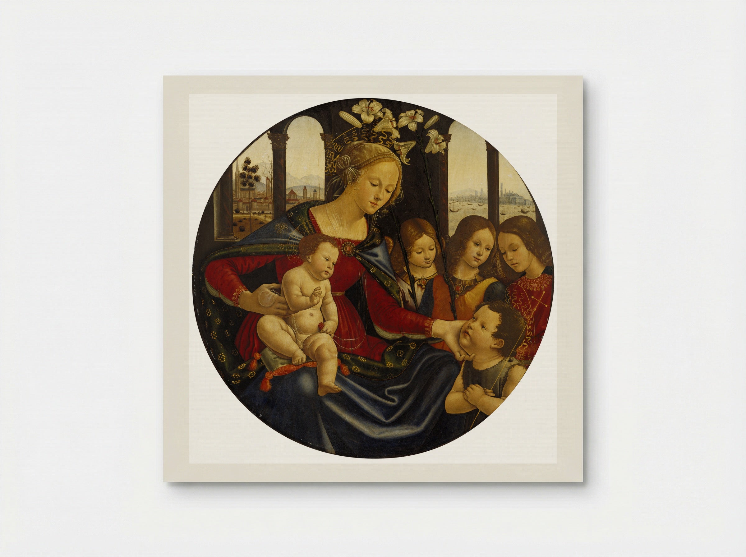 Madonna and Child with Angels - Domenico Ghirlandaio - Poster