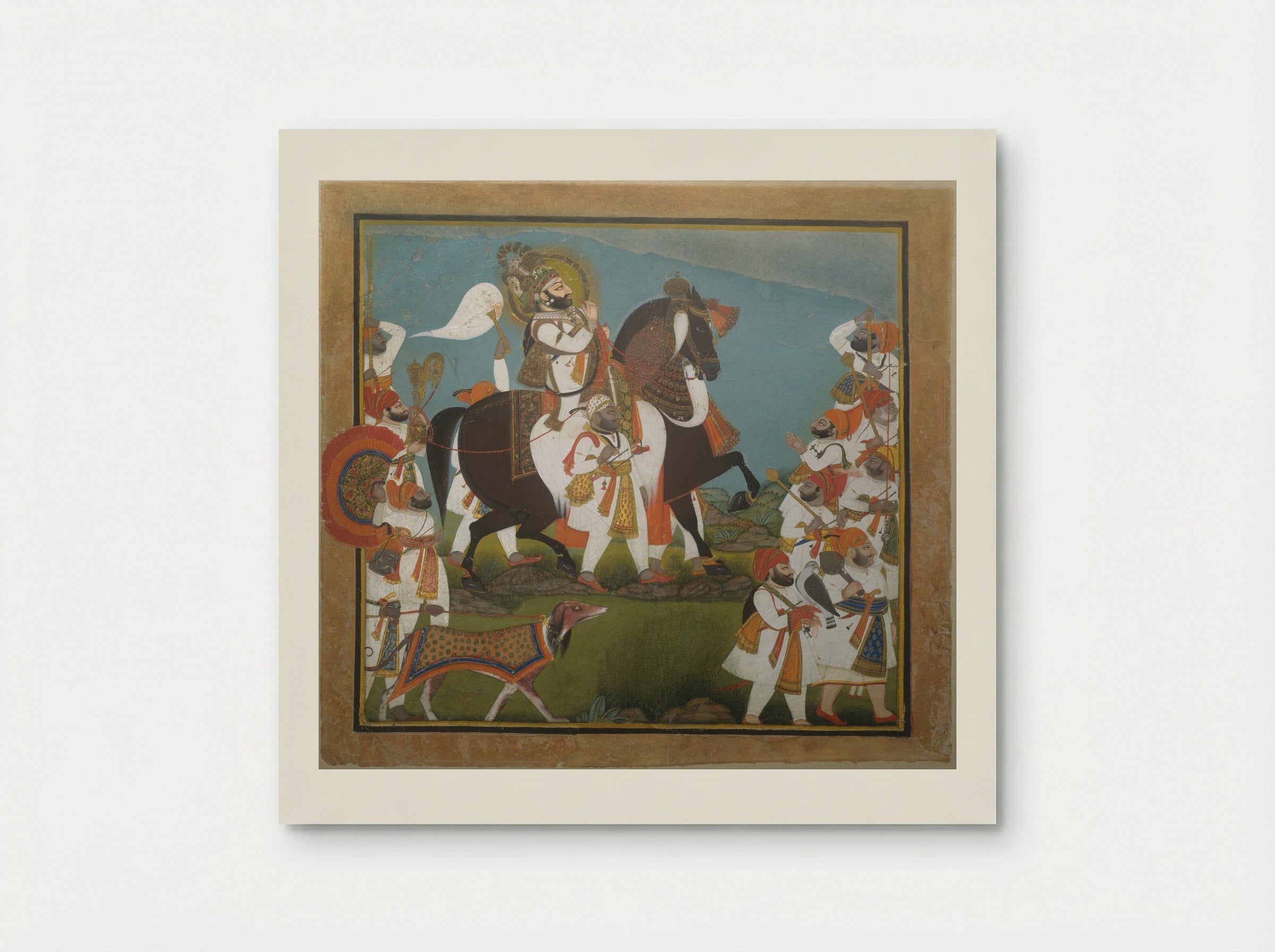 Maharana Bhim Singh and Retinue Embark on a Hunt - Chokha - Poster