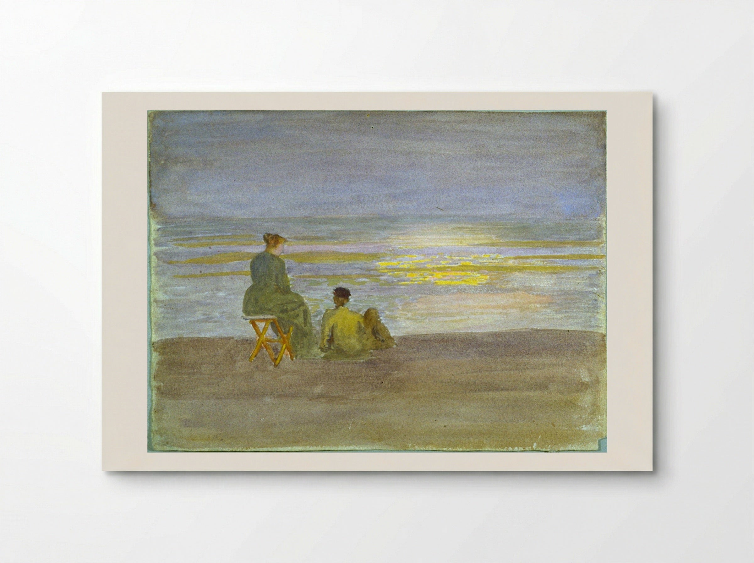 Man and Woman on the Beach - Thomas Pollock Anshutz - Poster