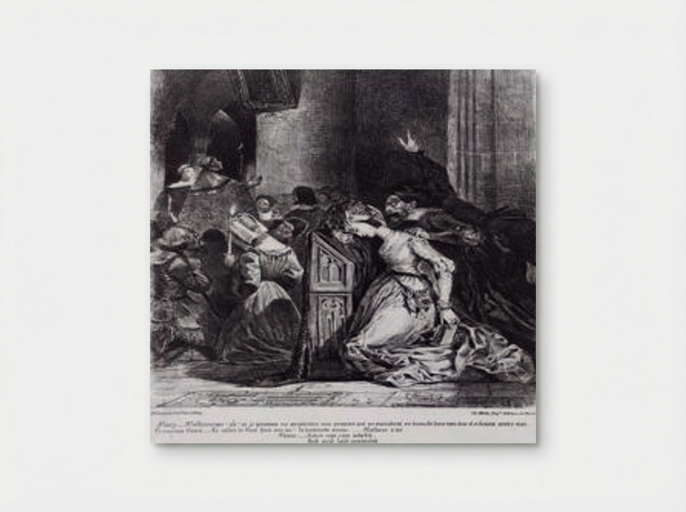 Marguerite in the Church with the Evil Spirits - Eugène Delacroix - Poster
