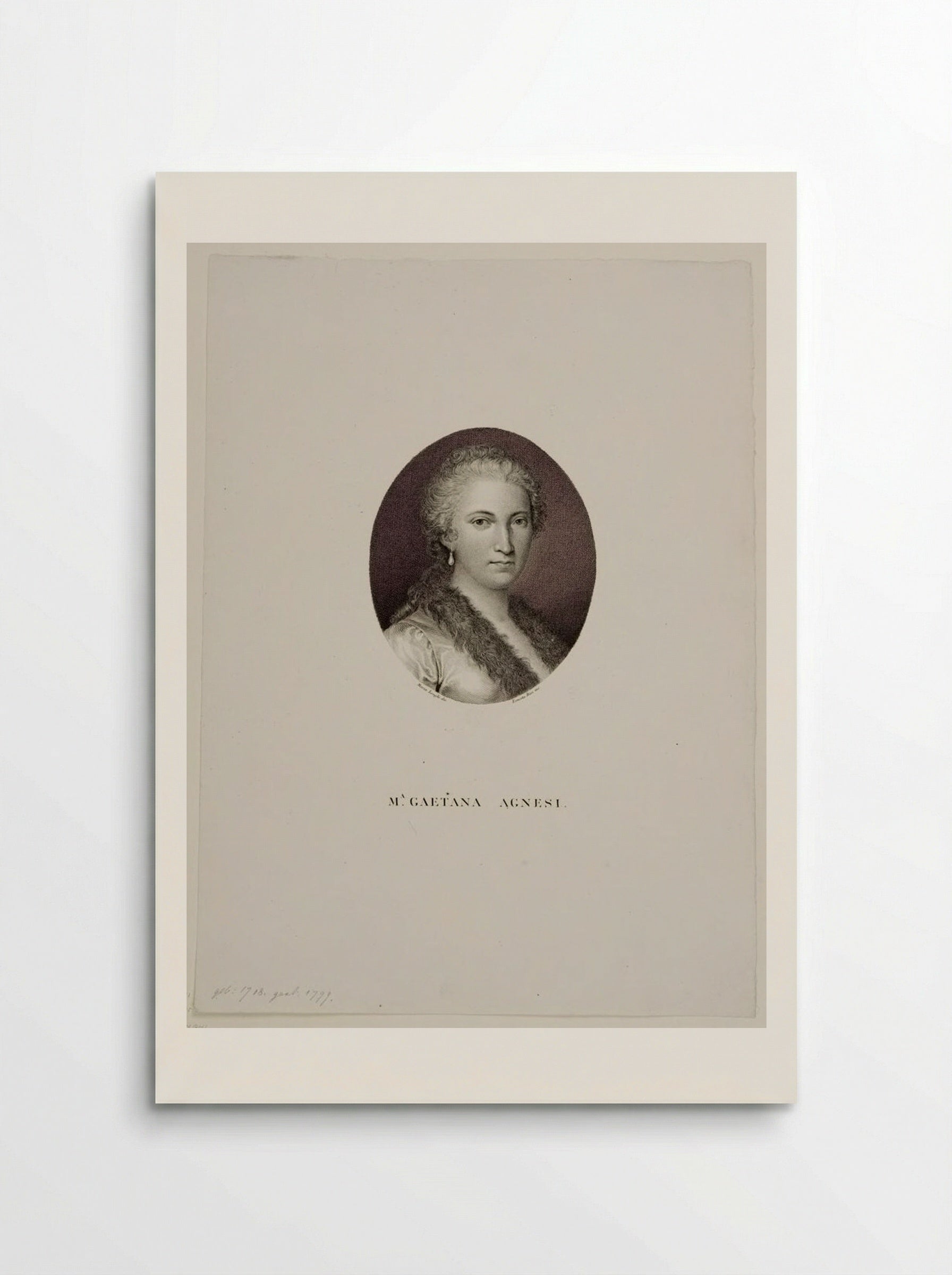 Maria Gaetana Agnesi - Ernesta Bisi - Poster