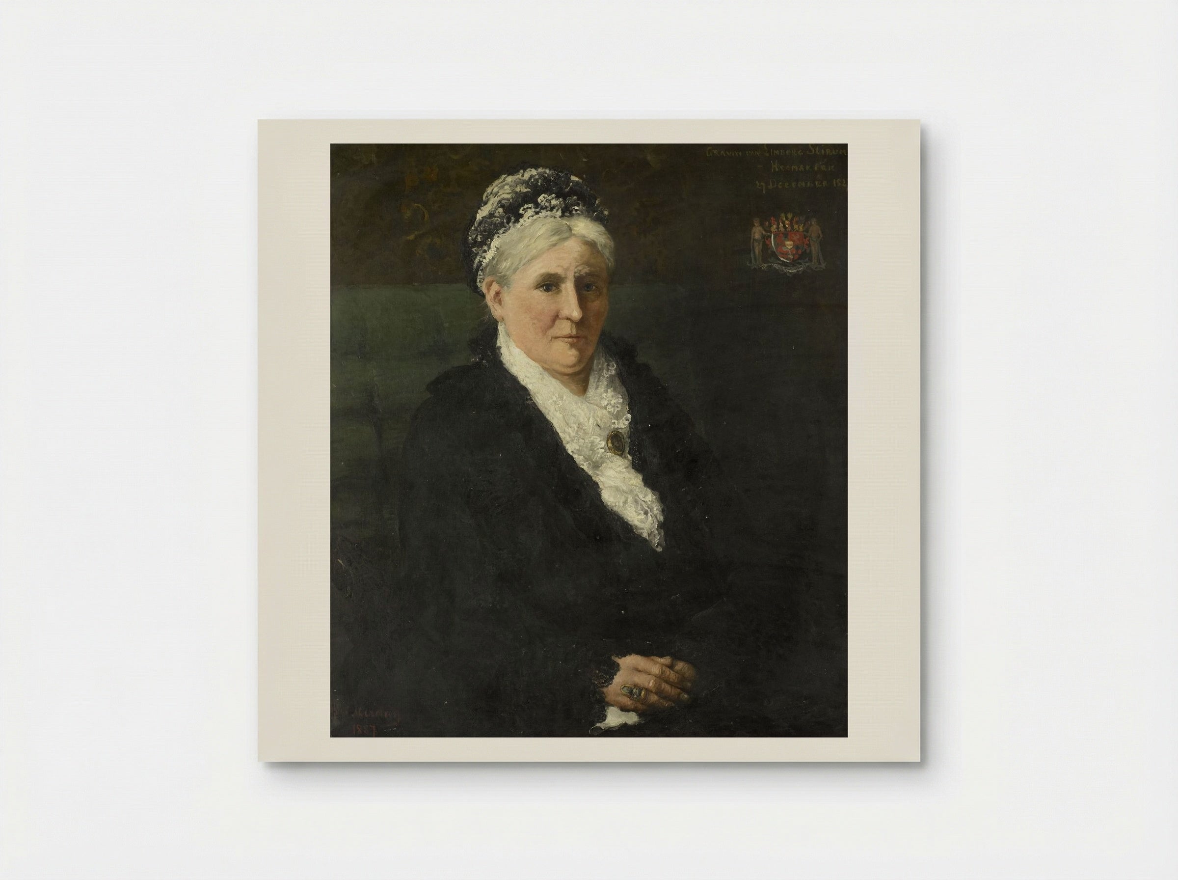 Maria Hermina Heemskerk (1827-1908), Wife of Menno David Graaf van Limburg Stirum - Hendrik Willem Mesdag - Poster