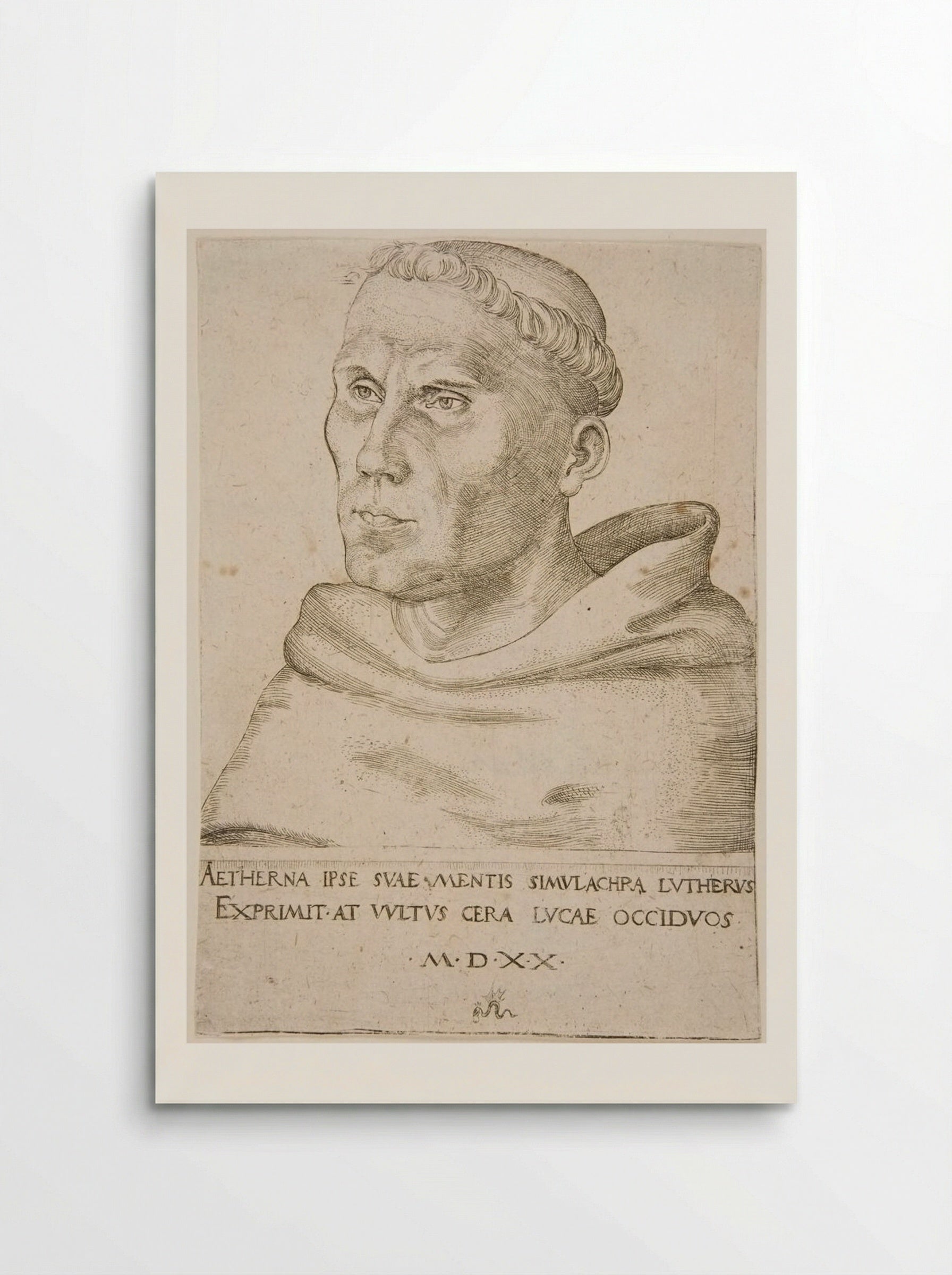 Martin Luther as an Augustinian Friar - Lucas Cranach the Elder - Poster