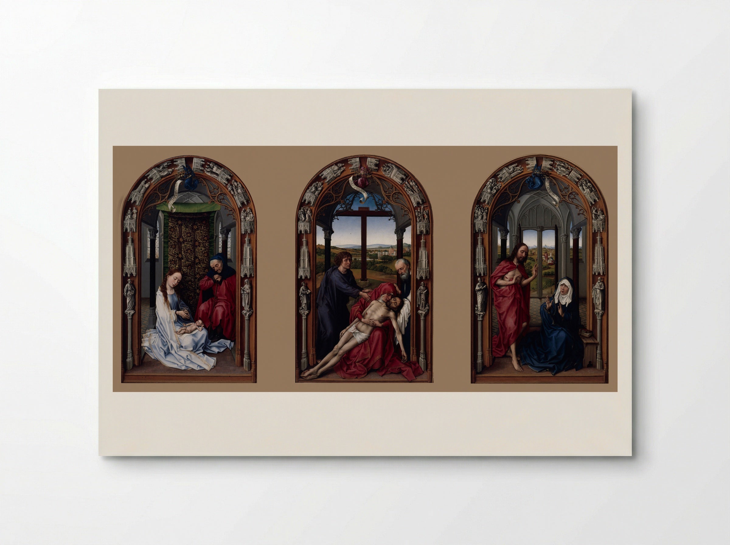 Miraflores Altarpiece - Rogier van der Weyden - Poster