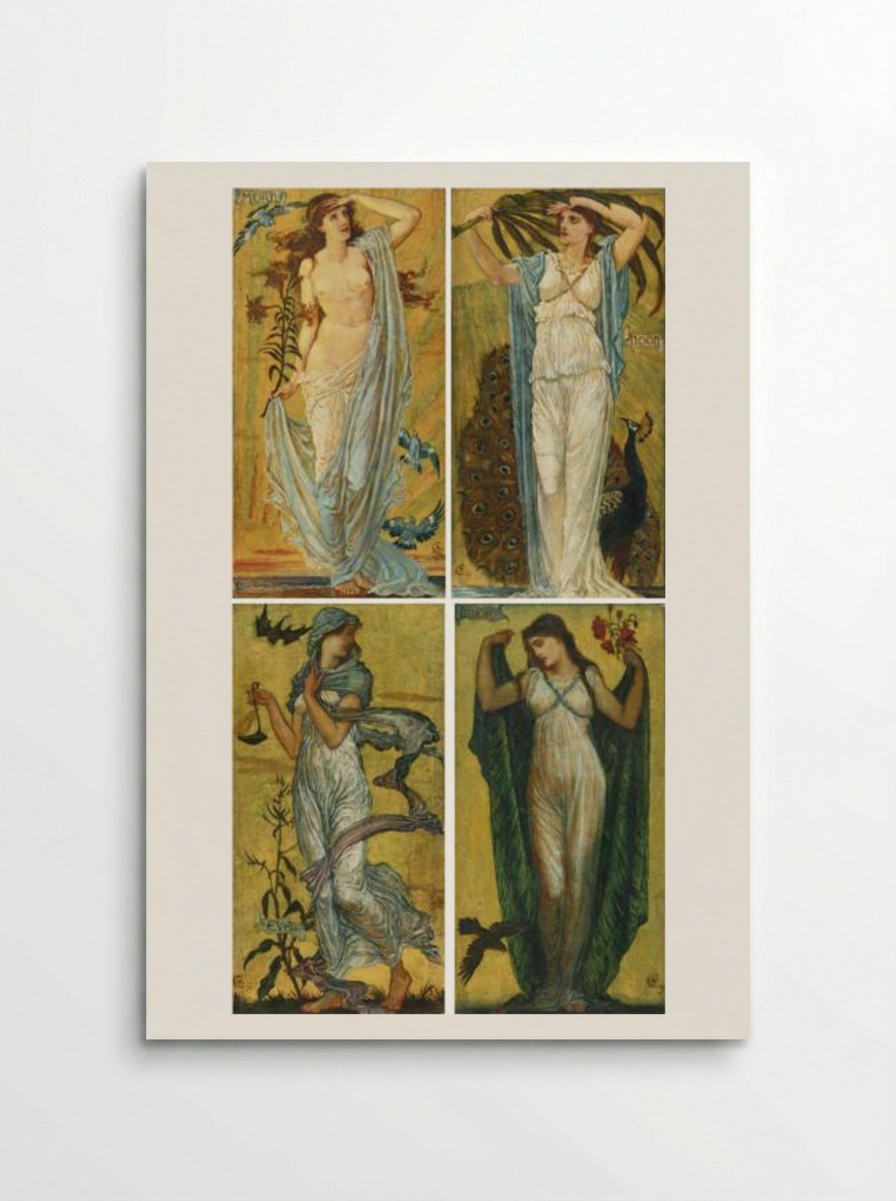 Morn, Noon, Eve, Night - Walter Crane - Poster
