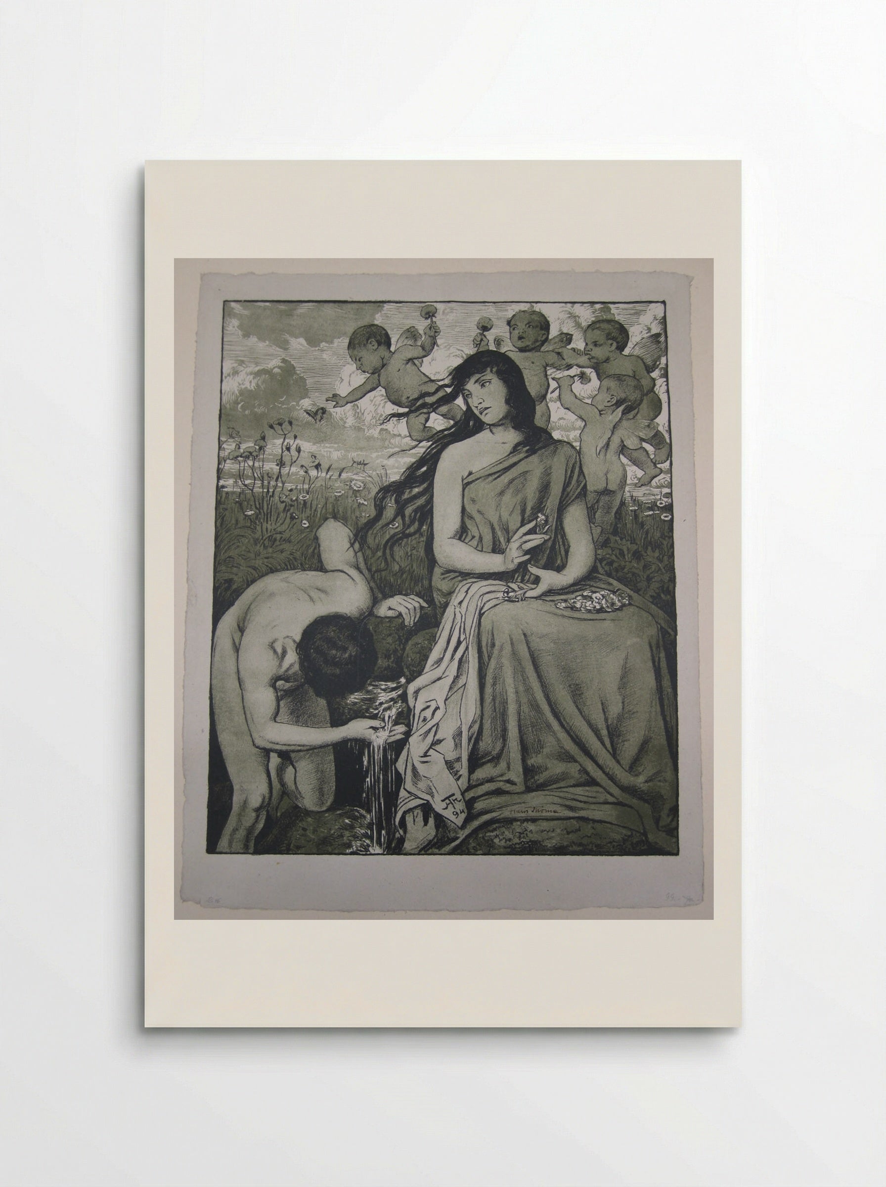 Naiad (Spring Nymph) - Hans Thoma - Poster