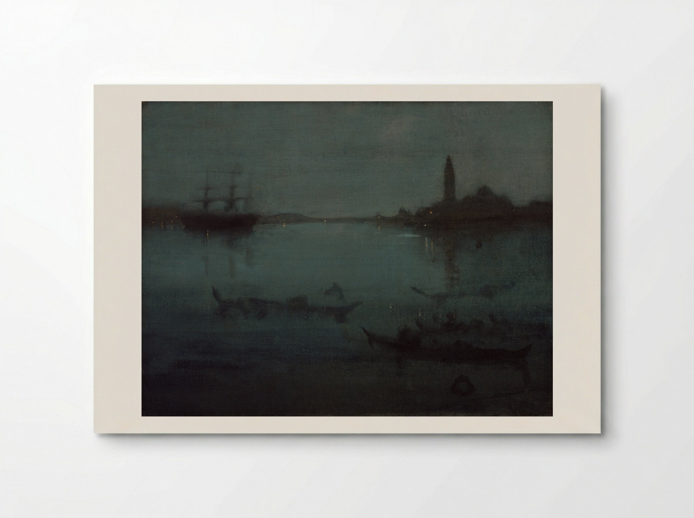 Nocturne in Blue and Silver - James Abbott McNeill Whistler - Poster
