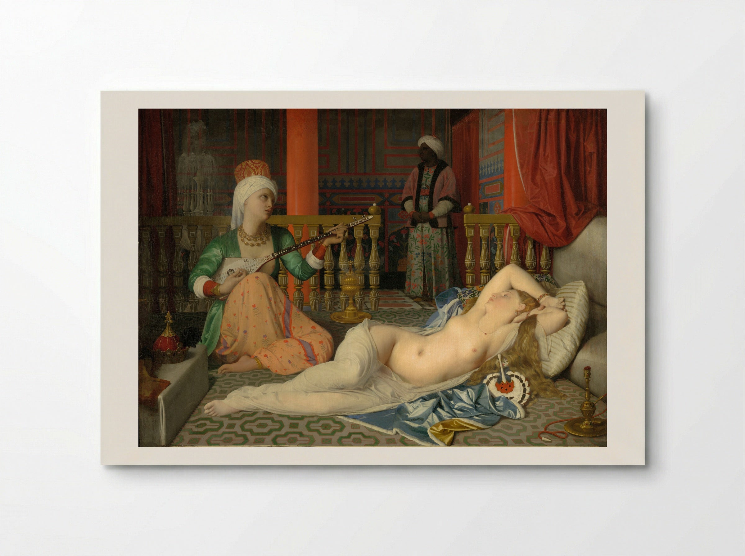 Odalisque, Enslaved Woman, and Eunuch - Jean-Auguste-Dominique Ingres - Poster