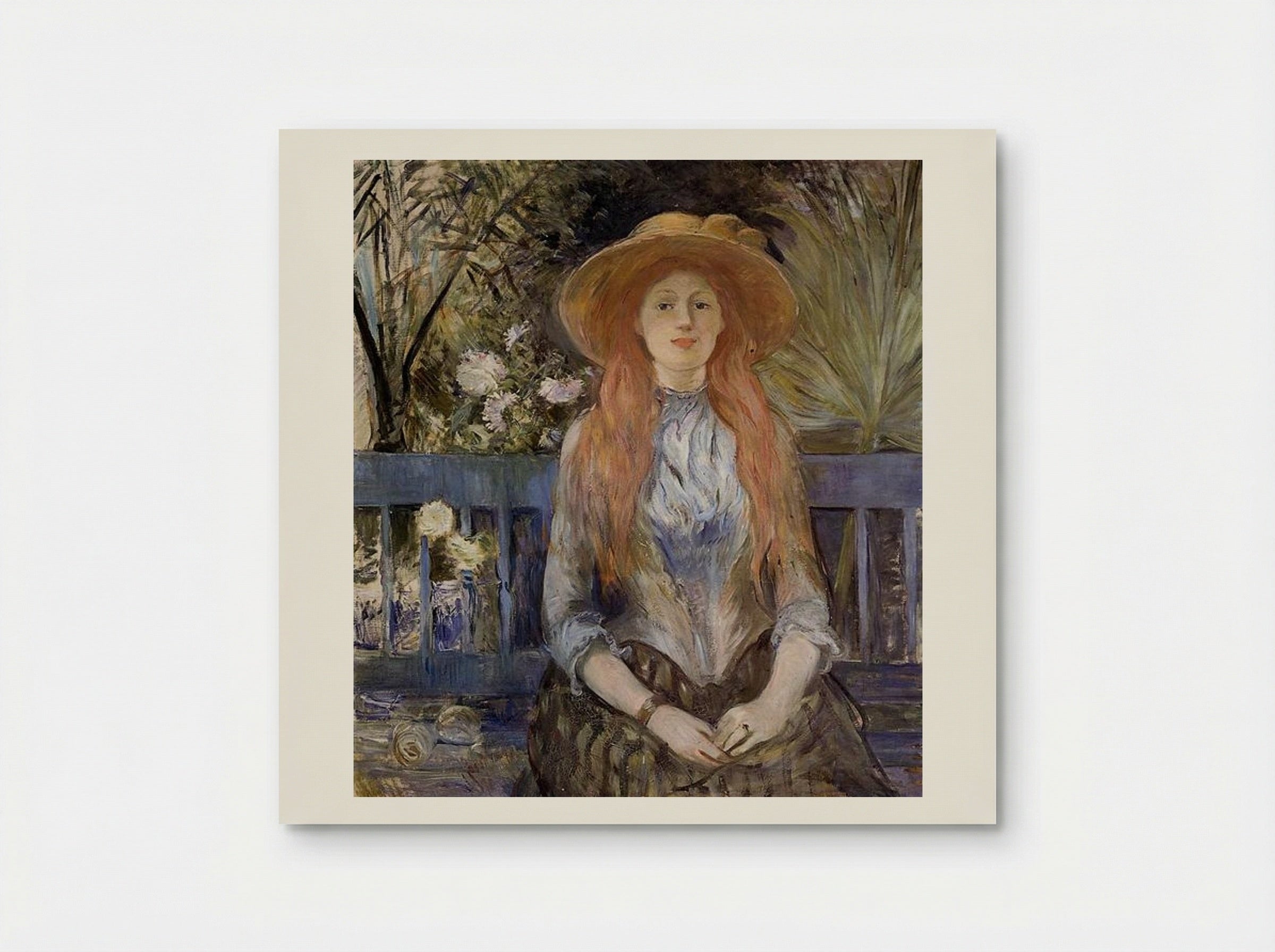 On a Bench - Berthe Morisot - Poster