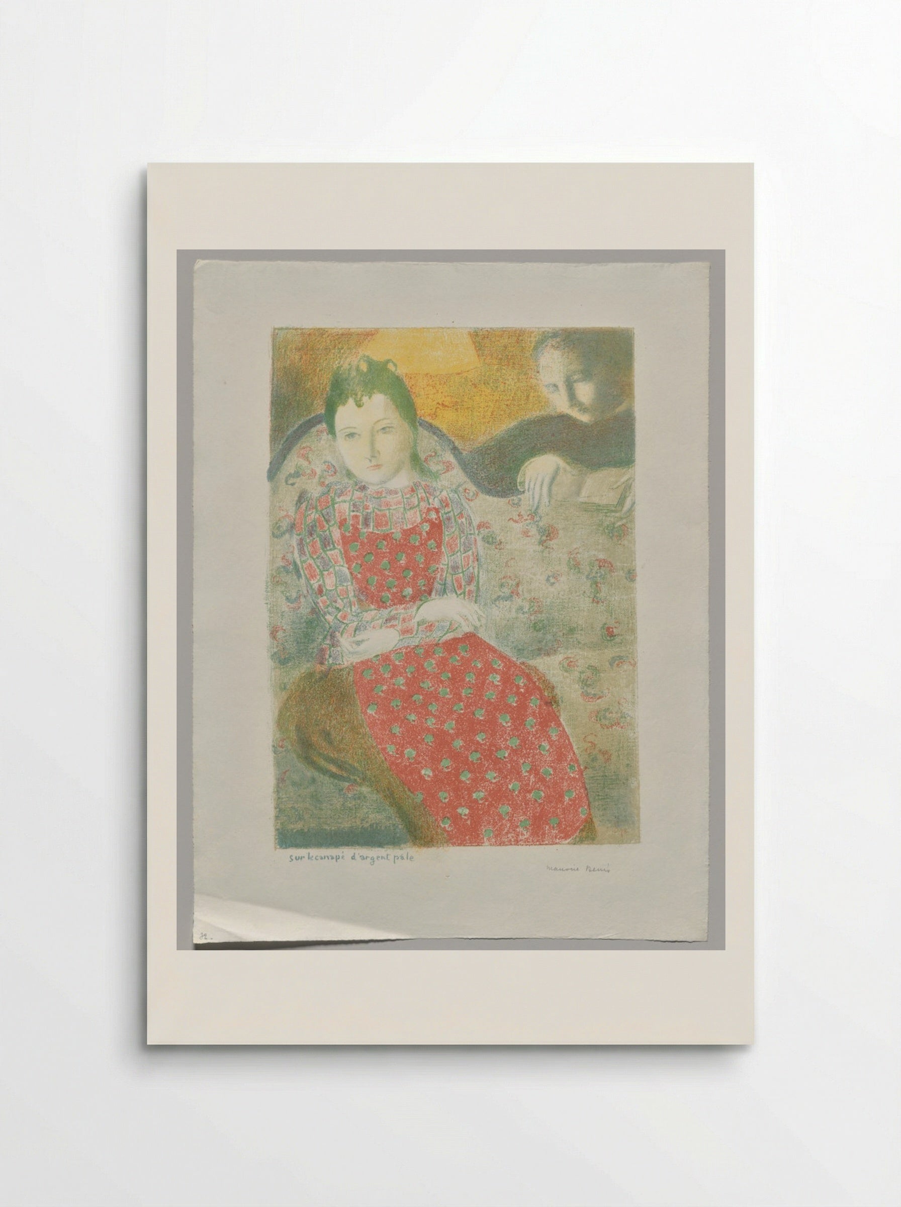 On the Pale Silver Sofa - Maurice Denis - Poster