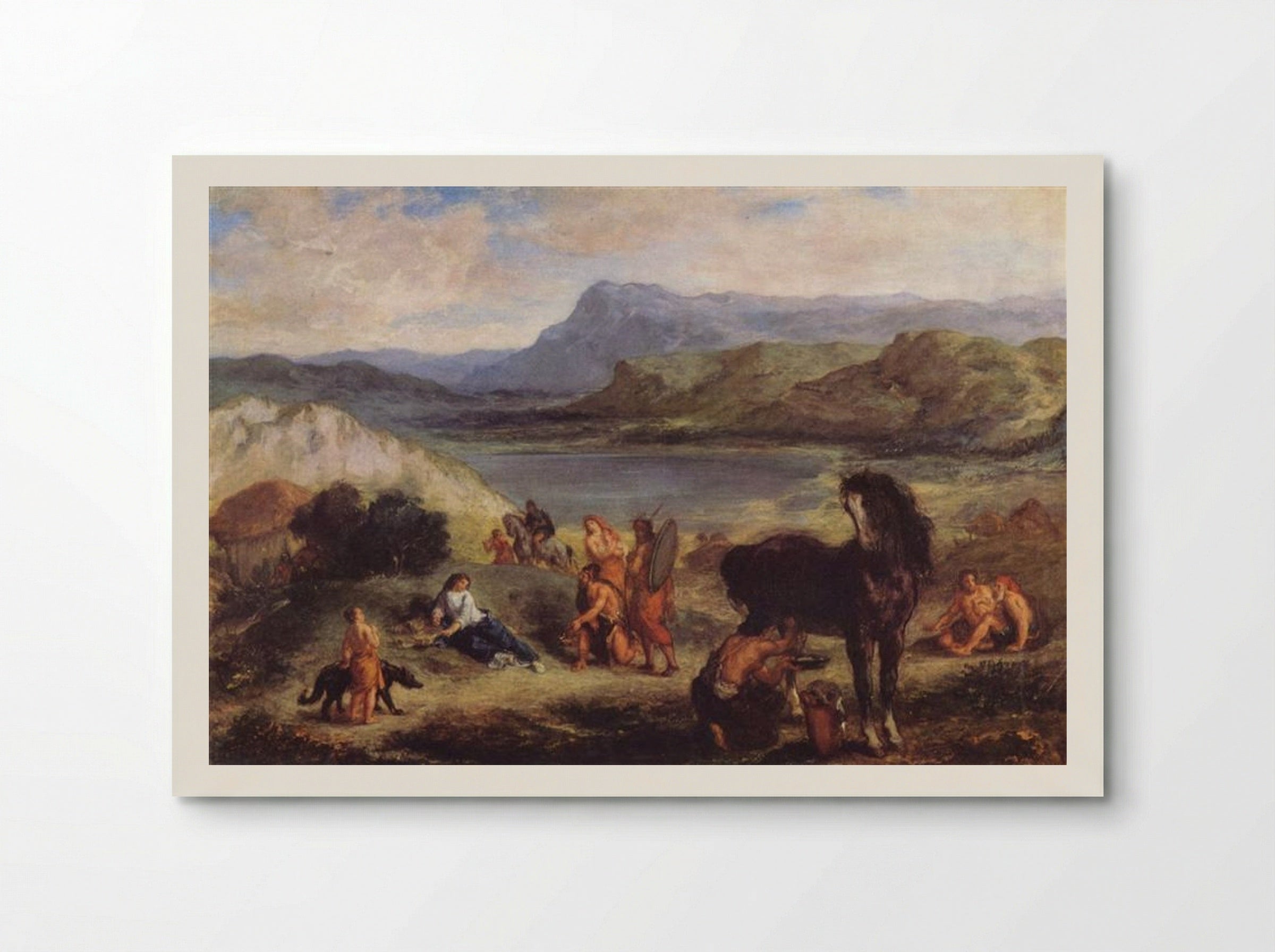 Ovid among the Scythians - Eugène Delacroix - Poster